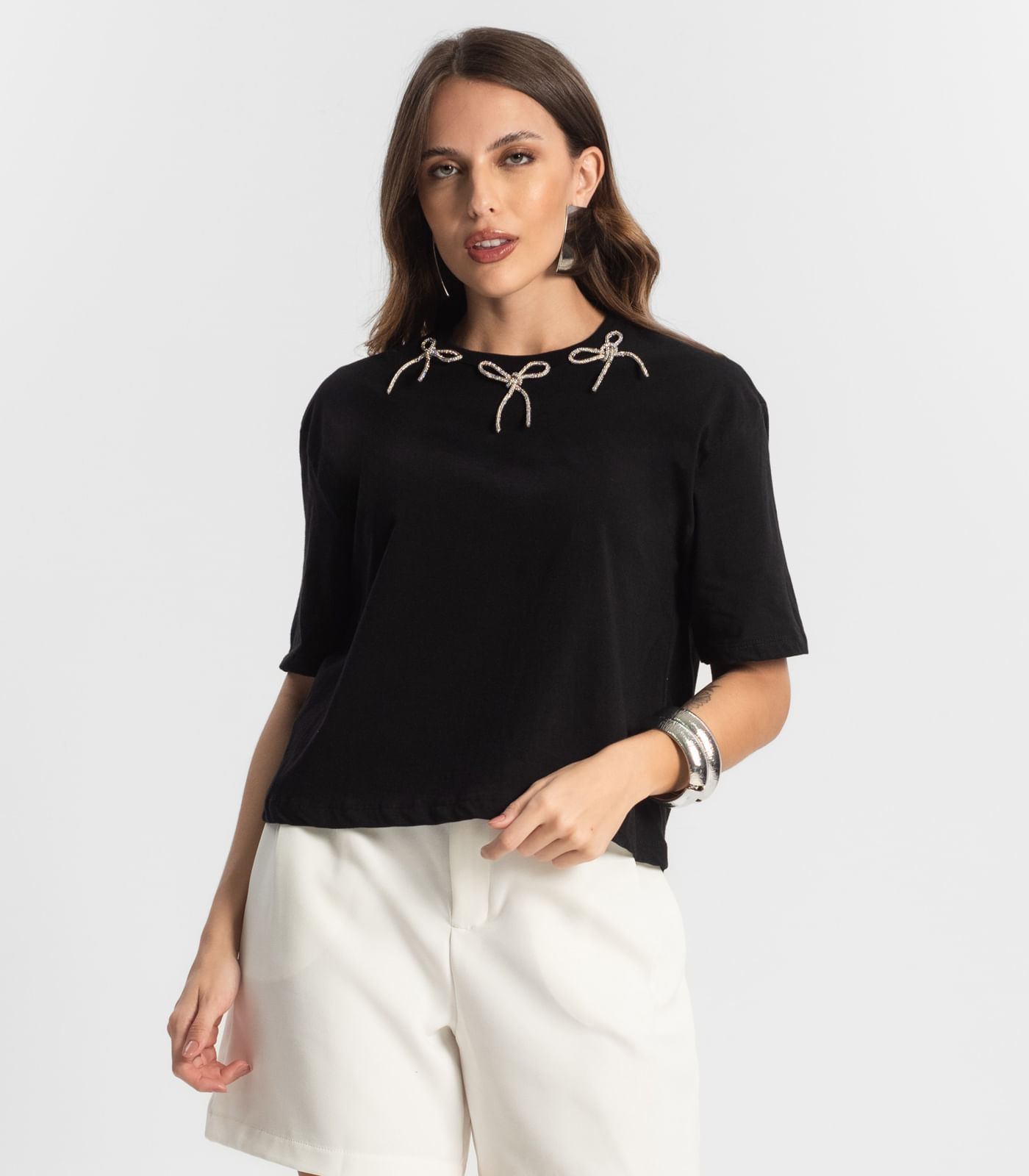 Camiseta Feminina Endless Preto - Imagem 6