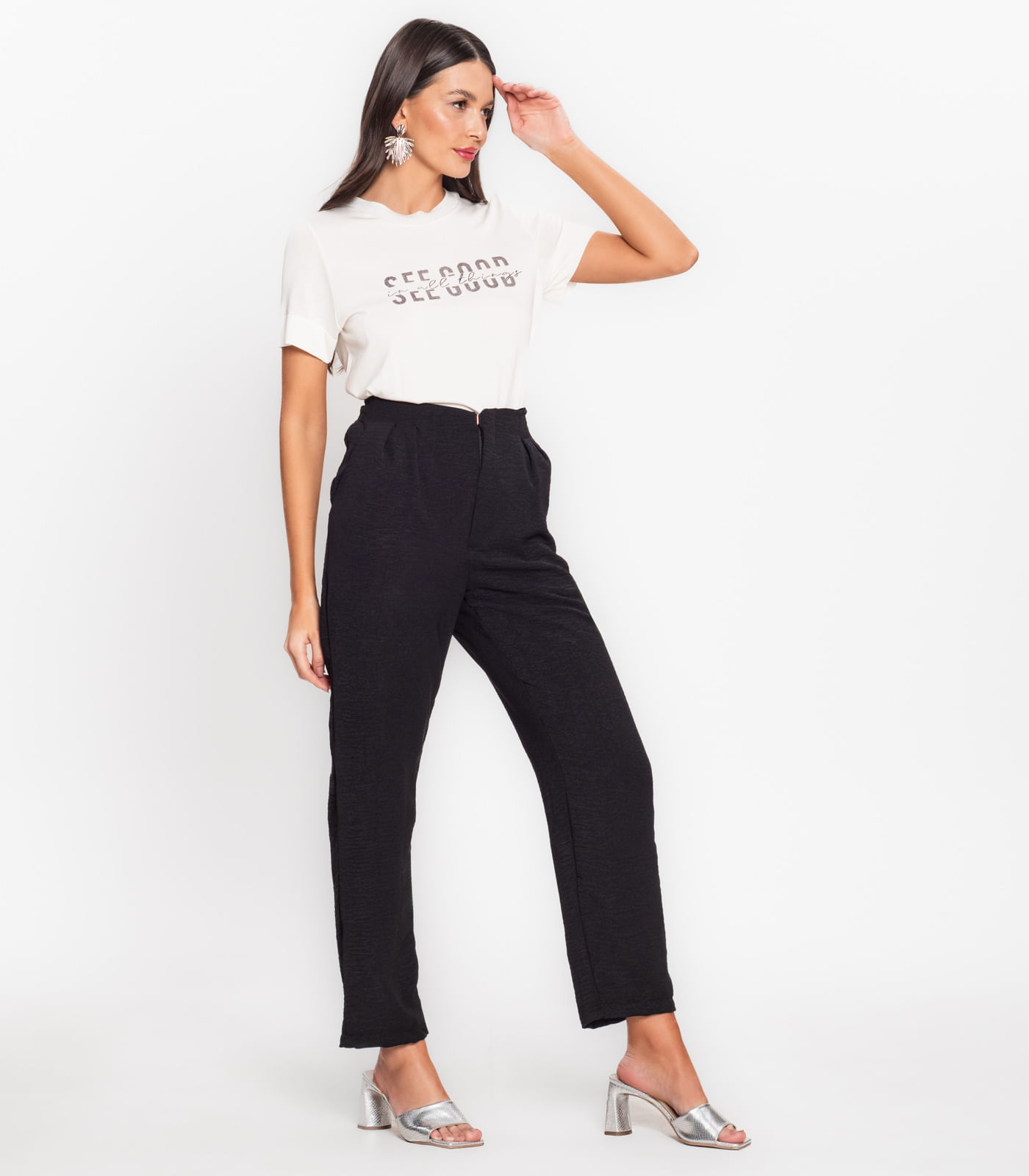 Calça Feminina Em Air Flow Endless Preto - Imagem 9