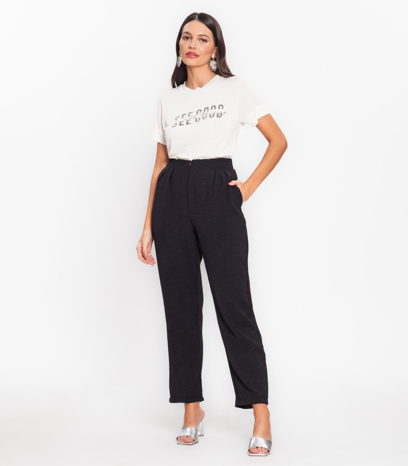 Calça Feminina Em Air Flow Endless Preto - Imagem 25