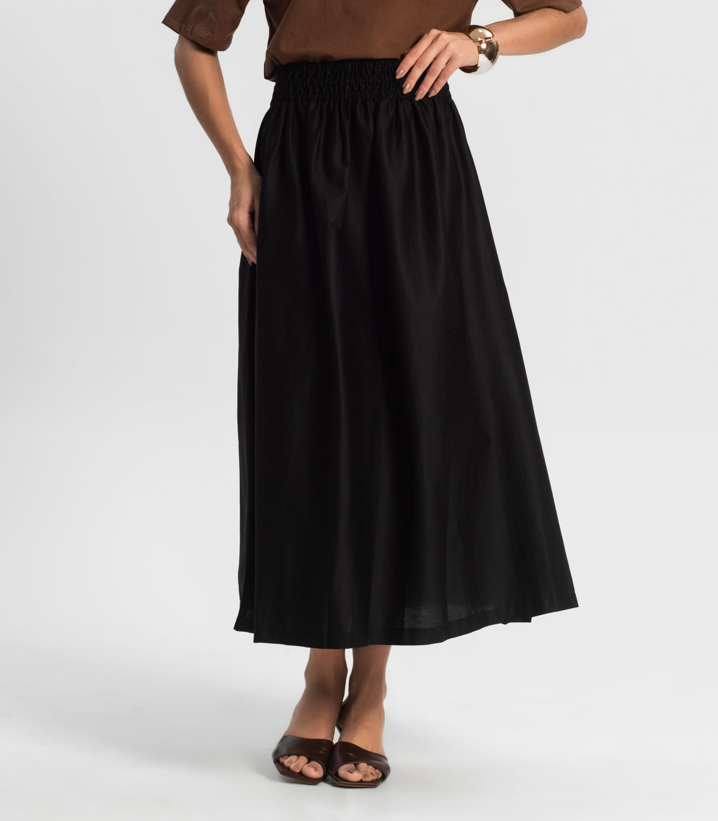 Saia Midi Endless Preto - Imagem 7