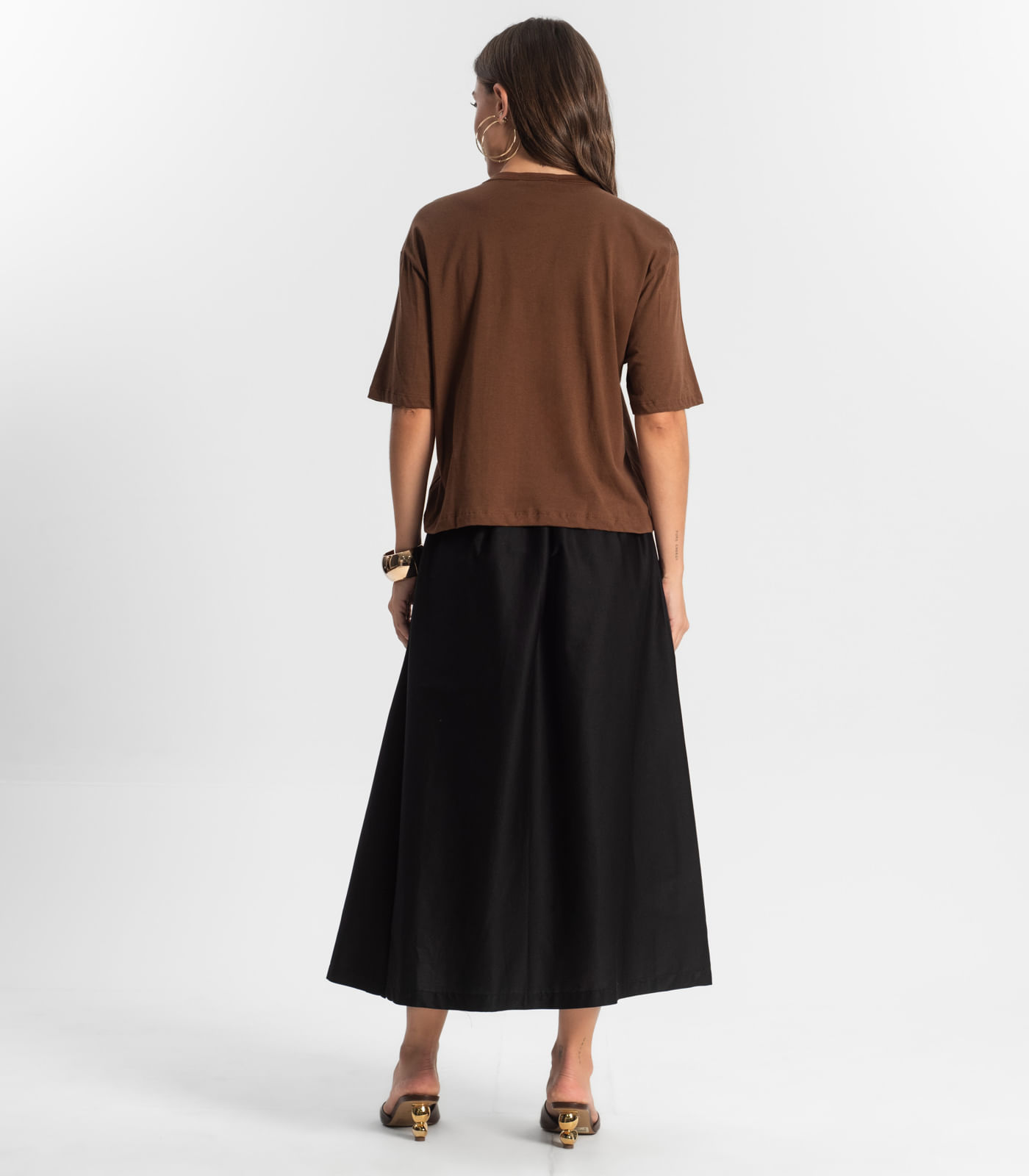 Saia Midi Endless Preto - Imagem 8