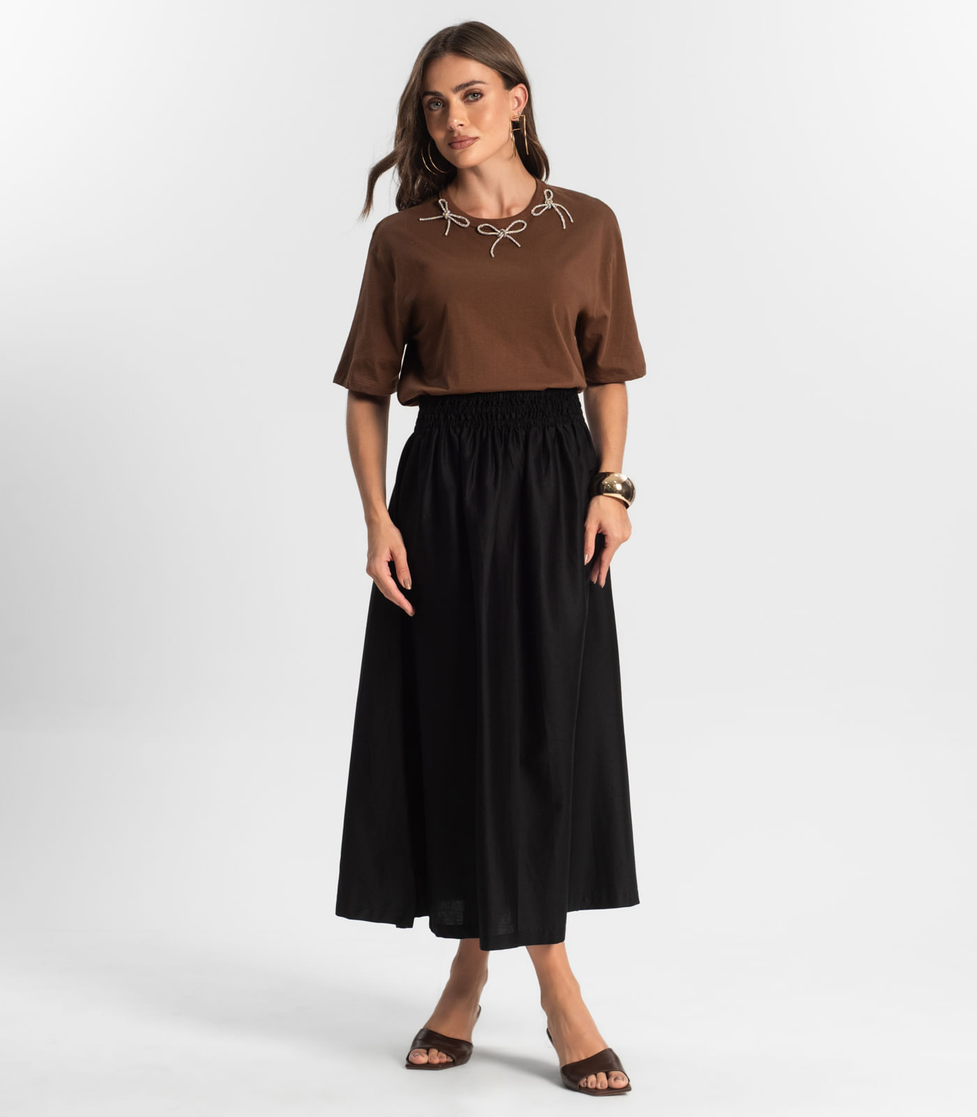 Saia Midi Endless Preto - Imagem 16