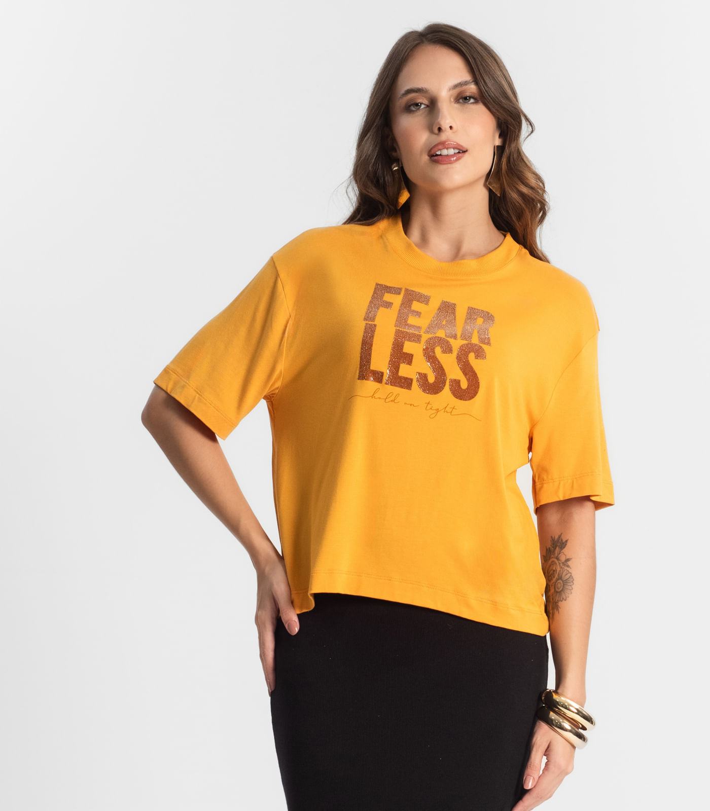 Camiseta Feminina Endless Amarelo