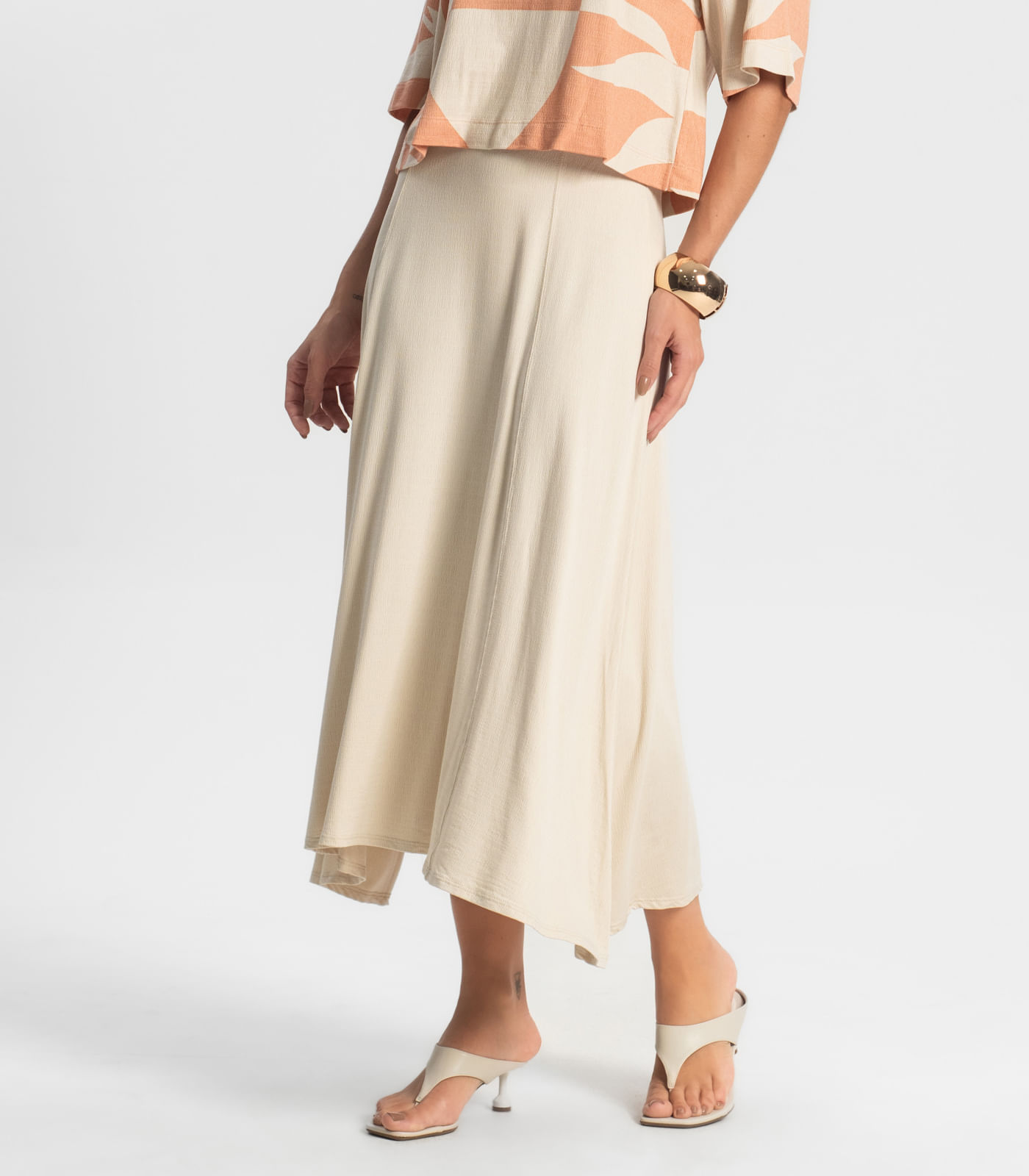 Saia Midi Endlesss Bege - Imagem 12