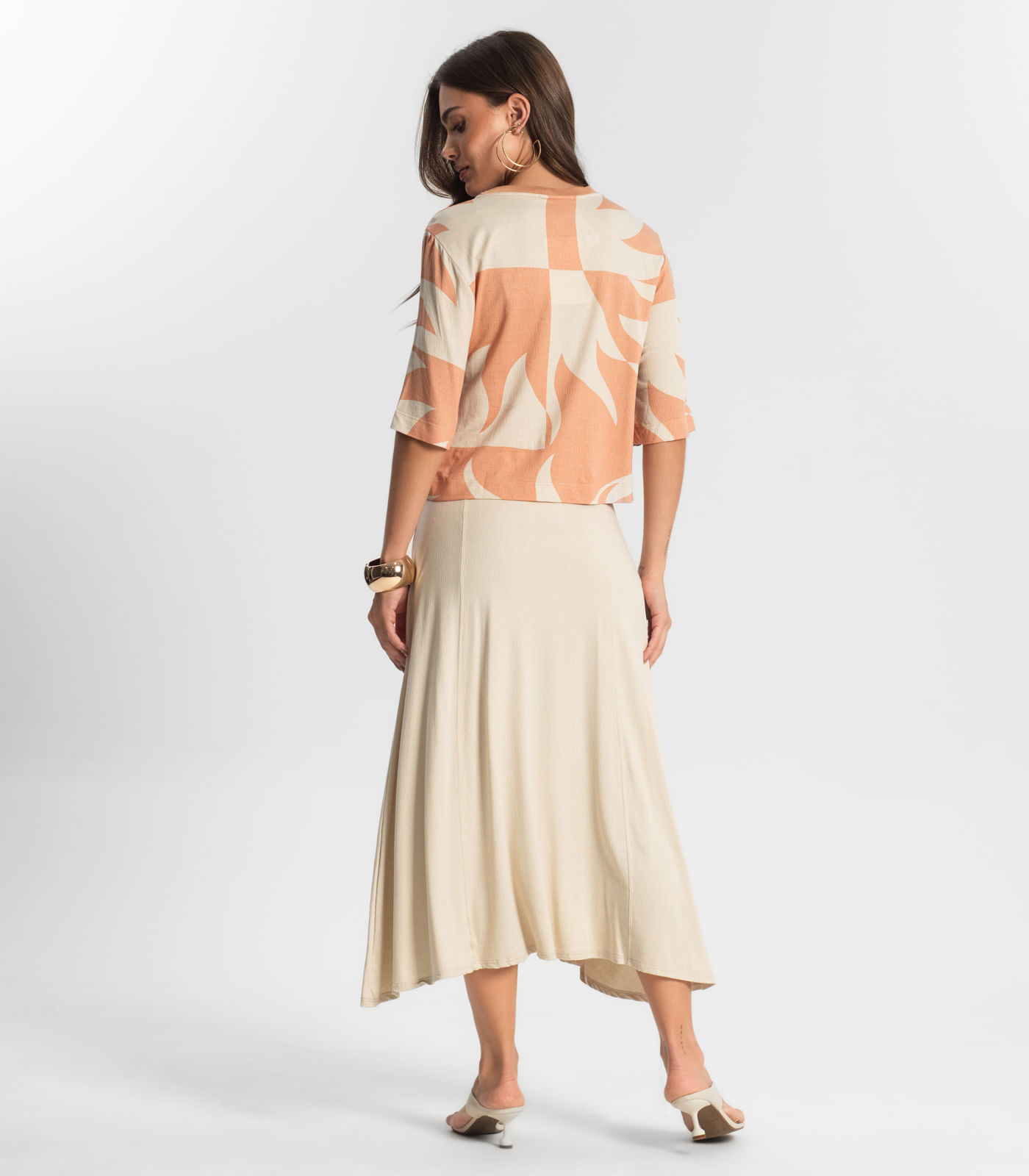 Saia Midi Endlesss Bege - Imagem 18