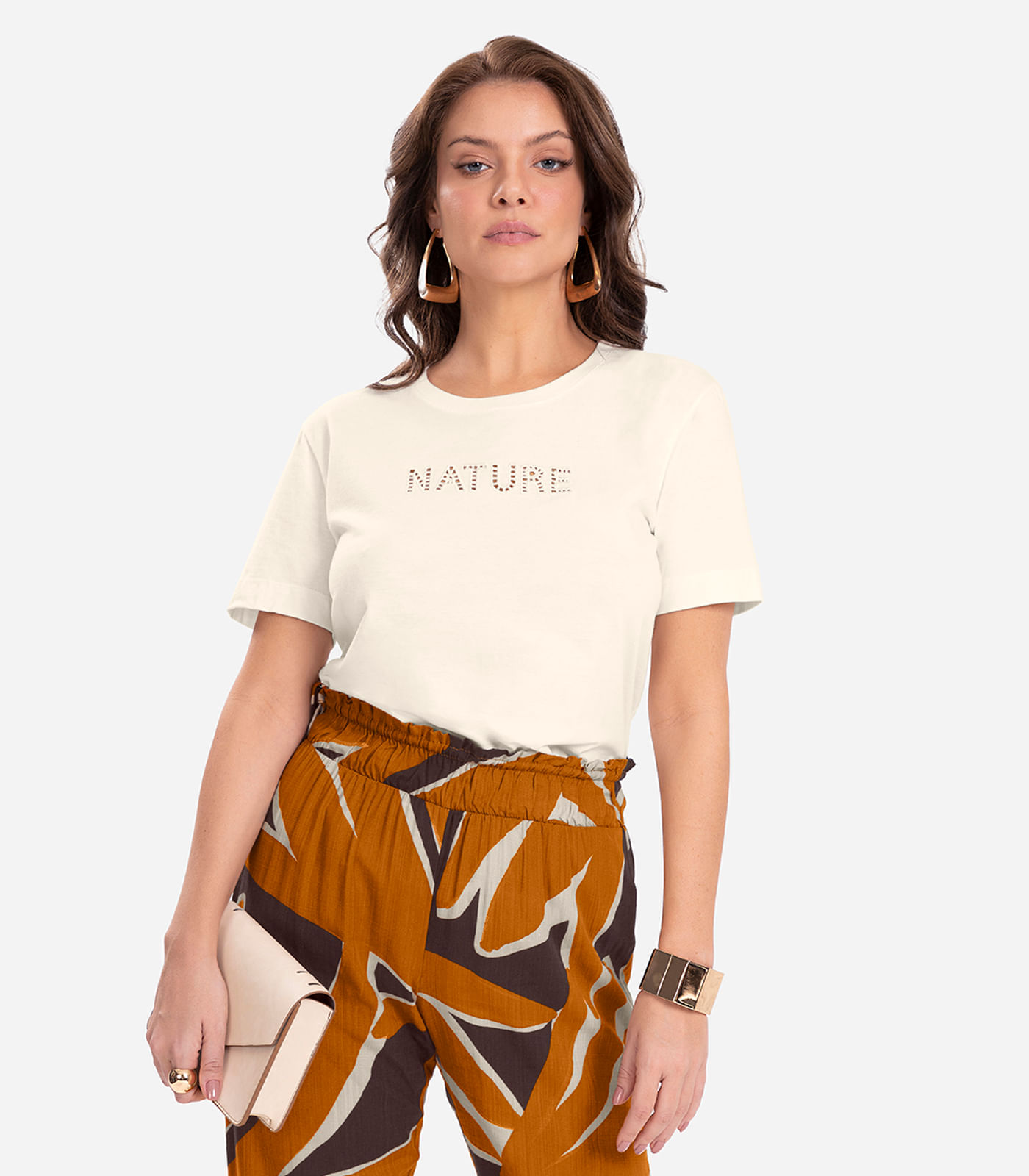 Camiseta Feminina Endless Bege - Imagem 3