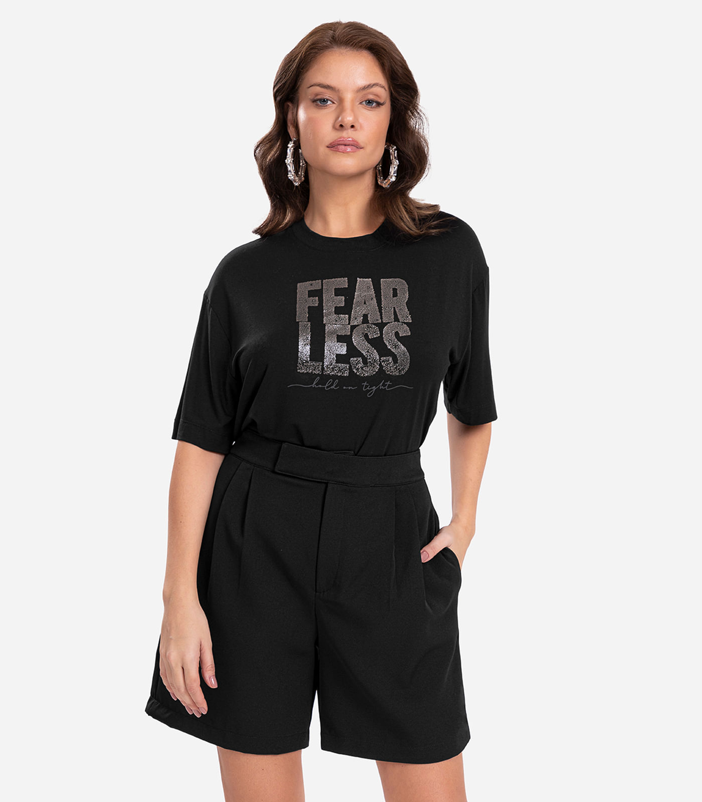 Camiseta Feminina Endless Preto - Imagem 7