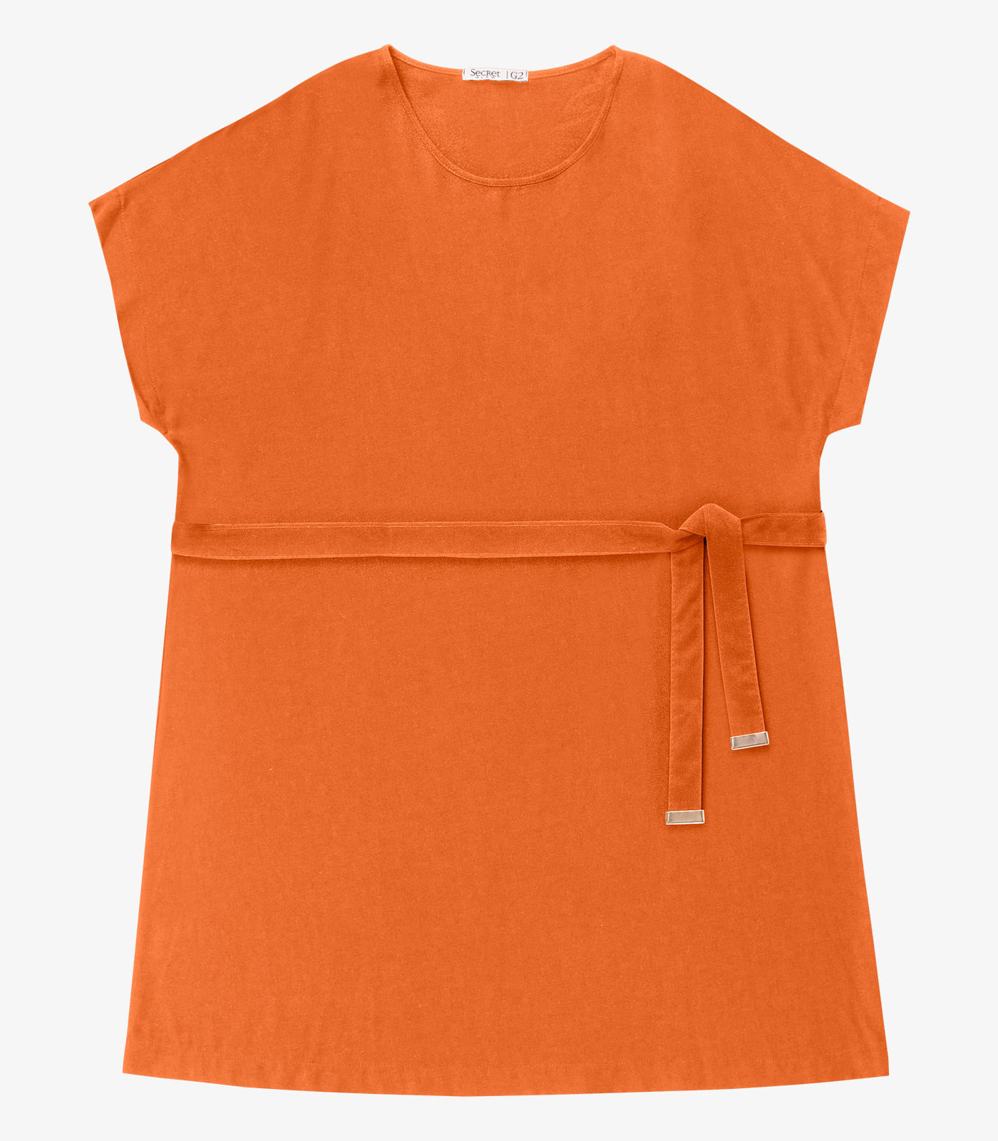 Vestido Curto Secret Glam Laranja - Imagem 20