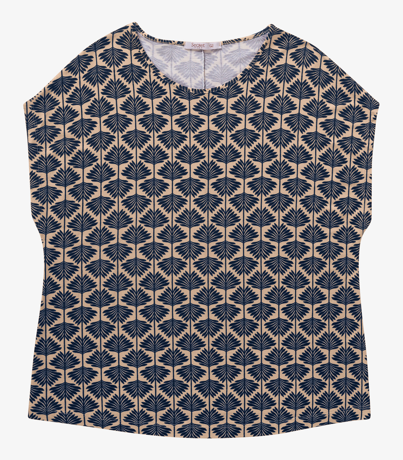 Blusa Manga Morcego Plus Size Secret Glam Marrom - Imagem 4