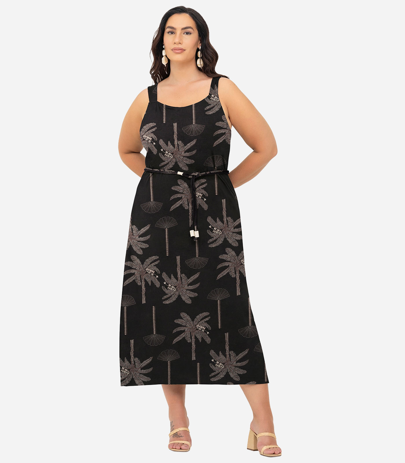 Vestido Midi Secret Glam Preto - Imagem 3