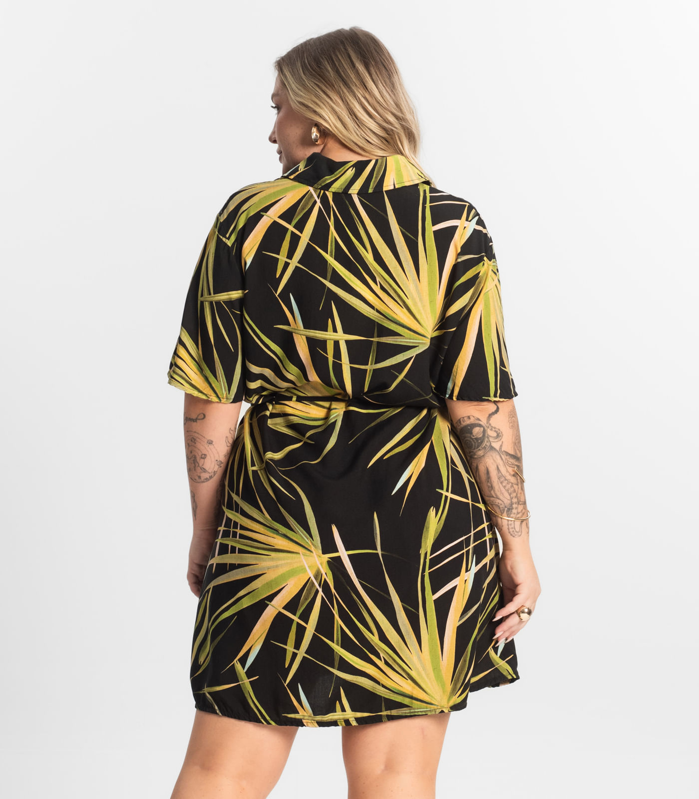 Vestido Chemise Curto Secret Glam Preto - Imagem 18