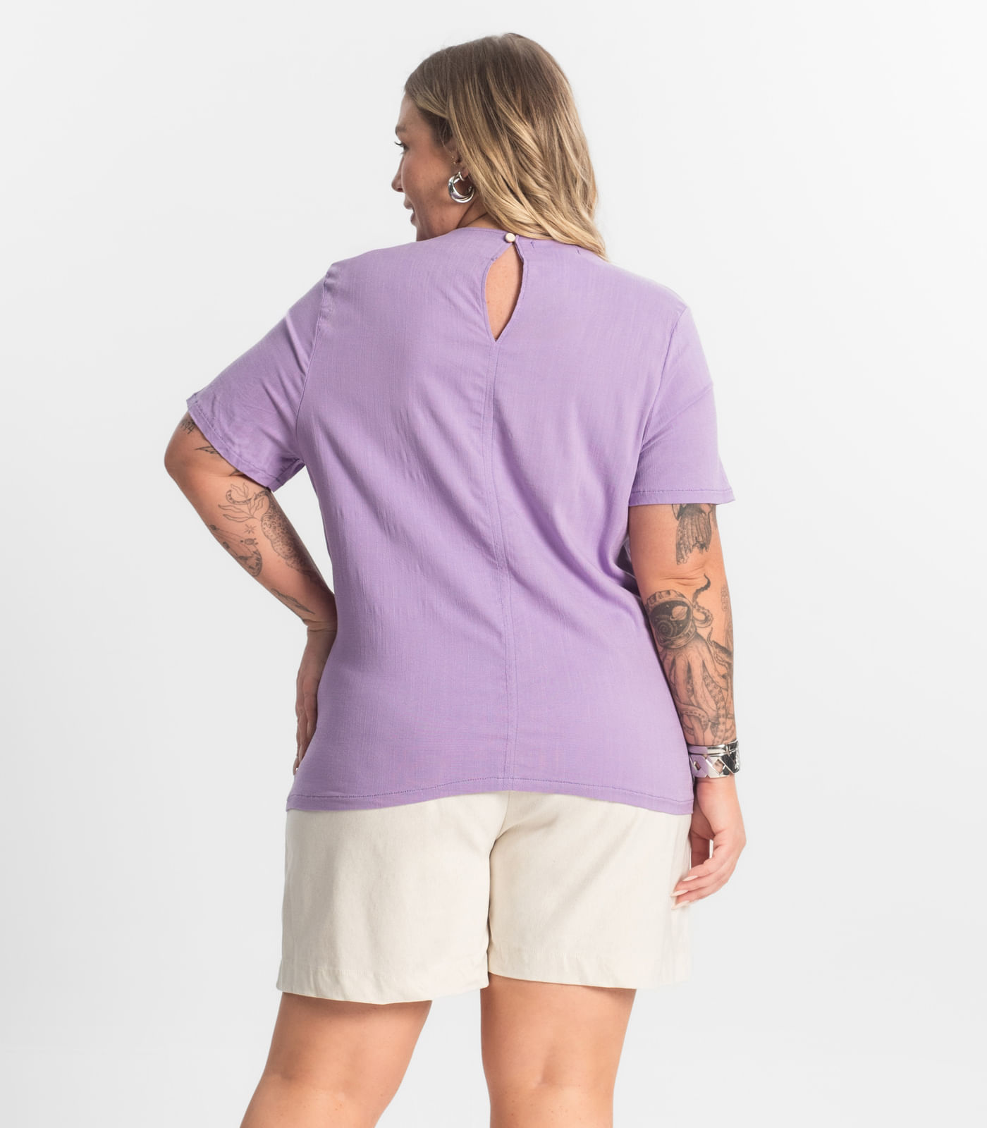 Bermuda Feminina Secret Glam Bege - Imagem 3