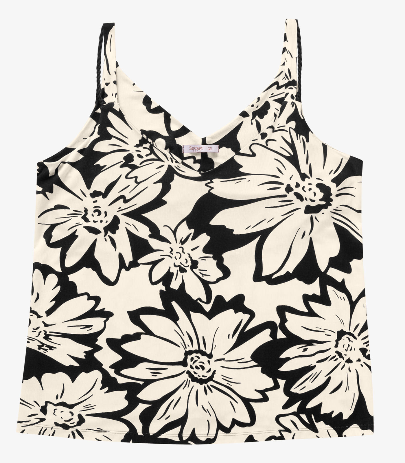 Blusa Feminina De Alça Secret Glam Preto - Imagem 4