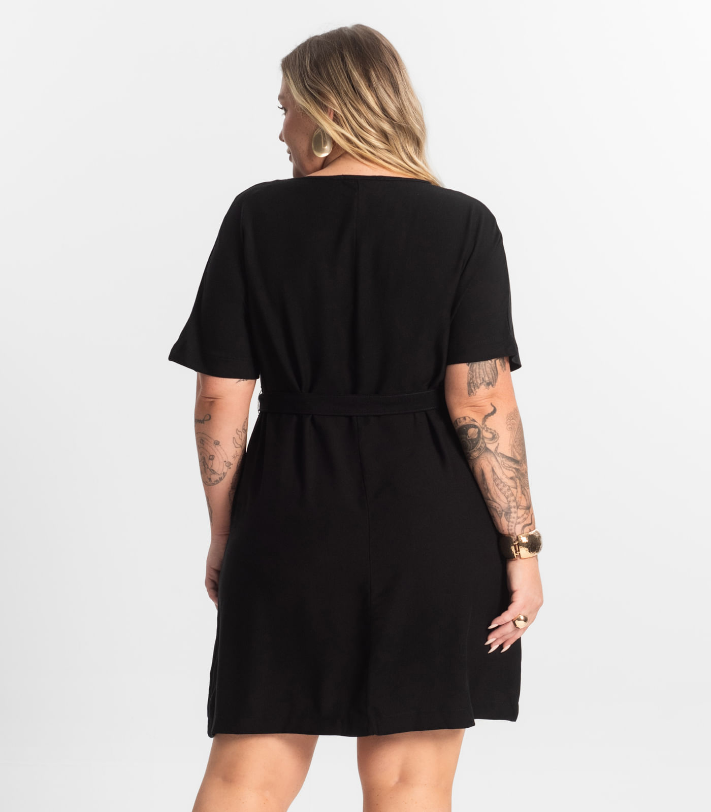 Vestido Curto Secret Glam Preto - Imagem 3