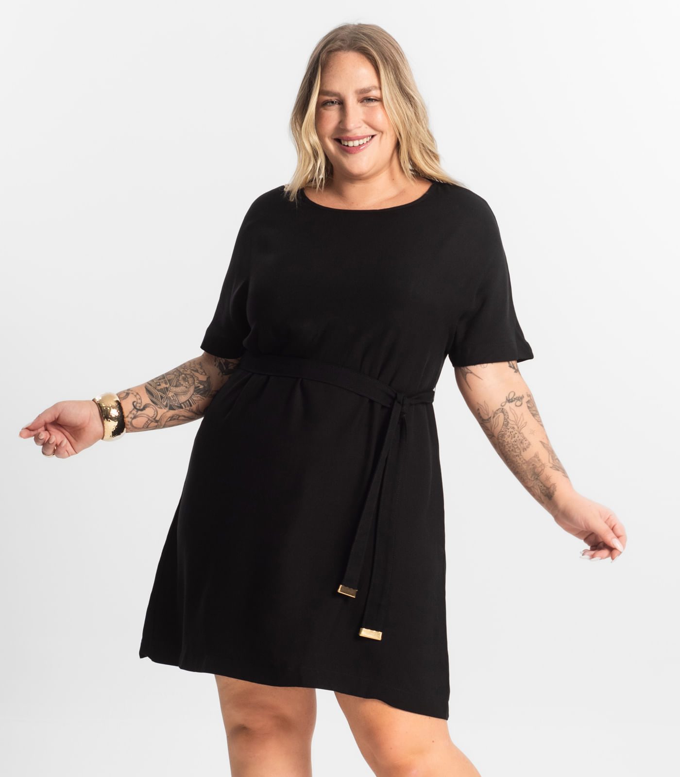 Vestido Curto Secret Glam Preto - Imagem 6