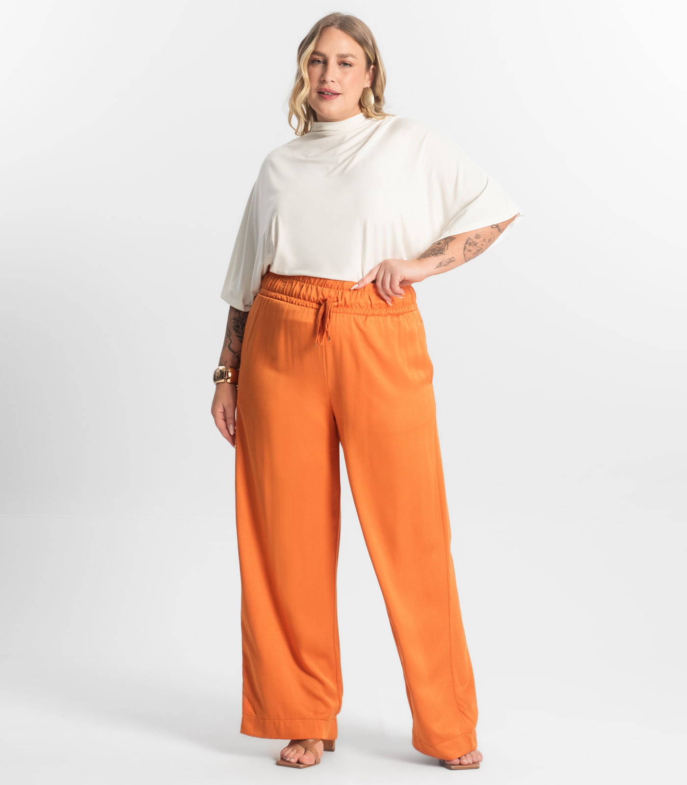 Blusa Feminina Manga Curta Secret Glam Bege - Imagem 19