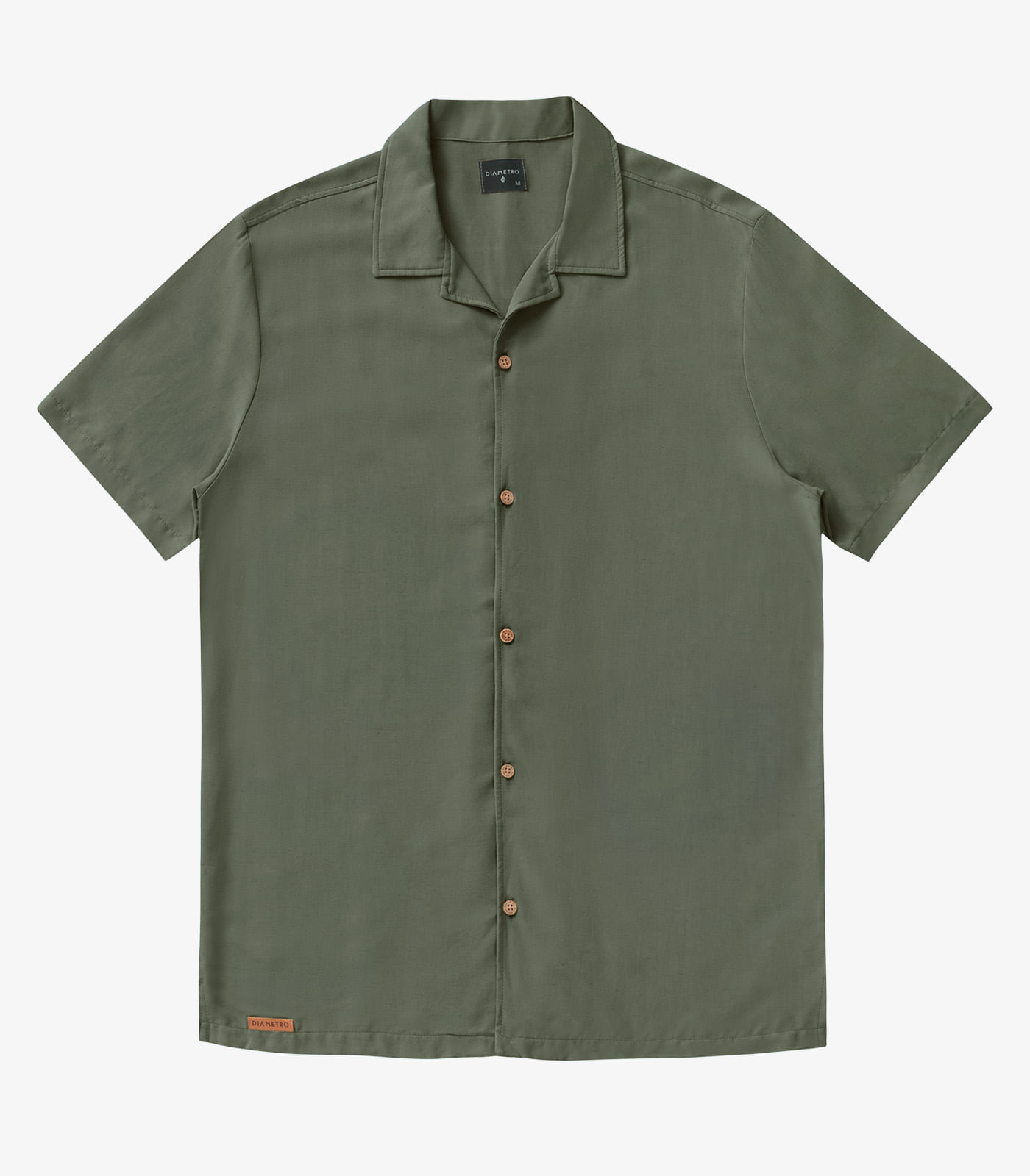 Camisa Masculina Viscolinho Diametro Verde - Imagem 5