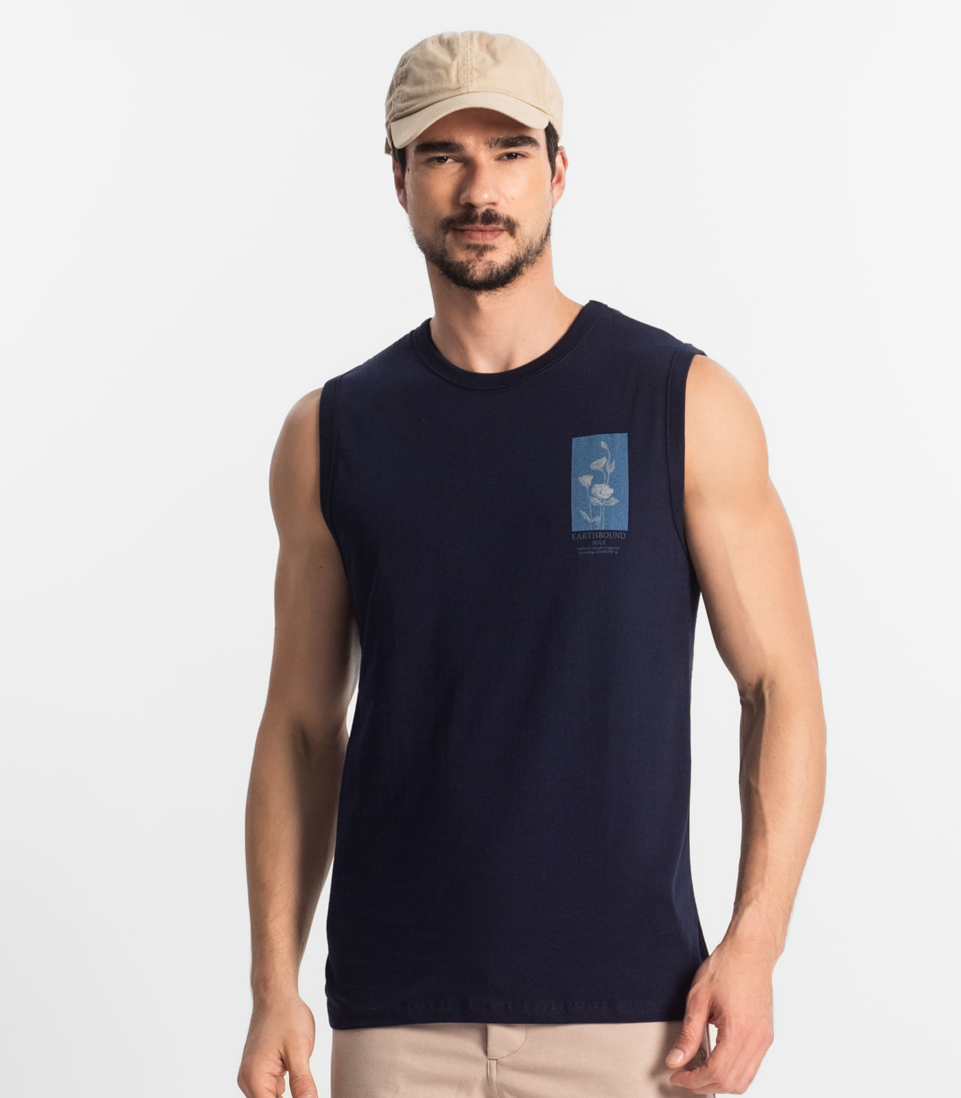 Regata Masculina Diametro Azul - Imagem 2