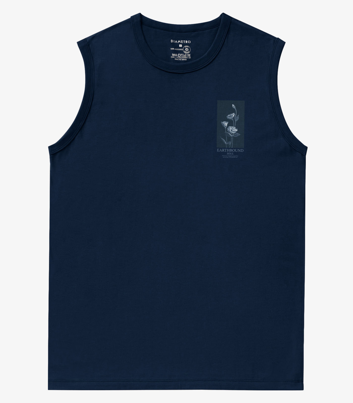 Regata Masculina Diametro Azul - Imagem 5