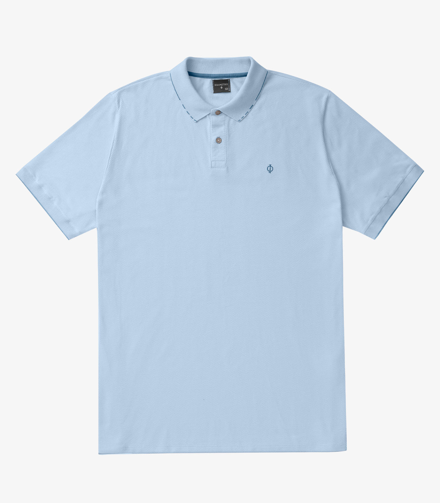 Polo Masculina Plus Size Diametro Azul