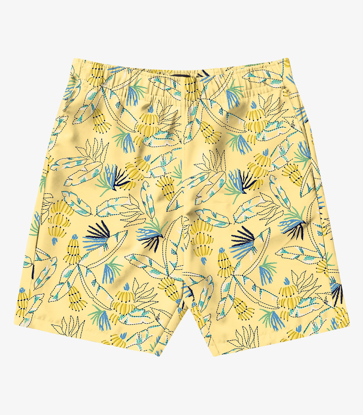 Bermuda Masculina Microfibra Diametro Amarelo - Imagem 15