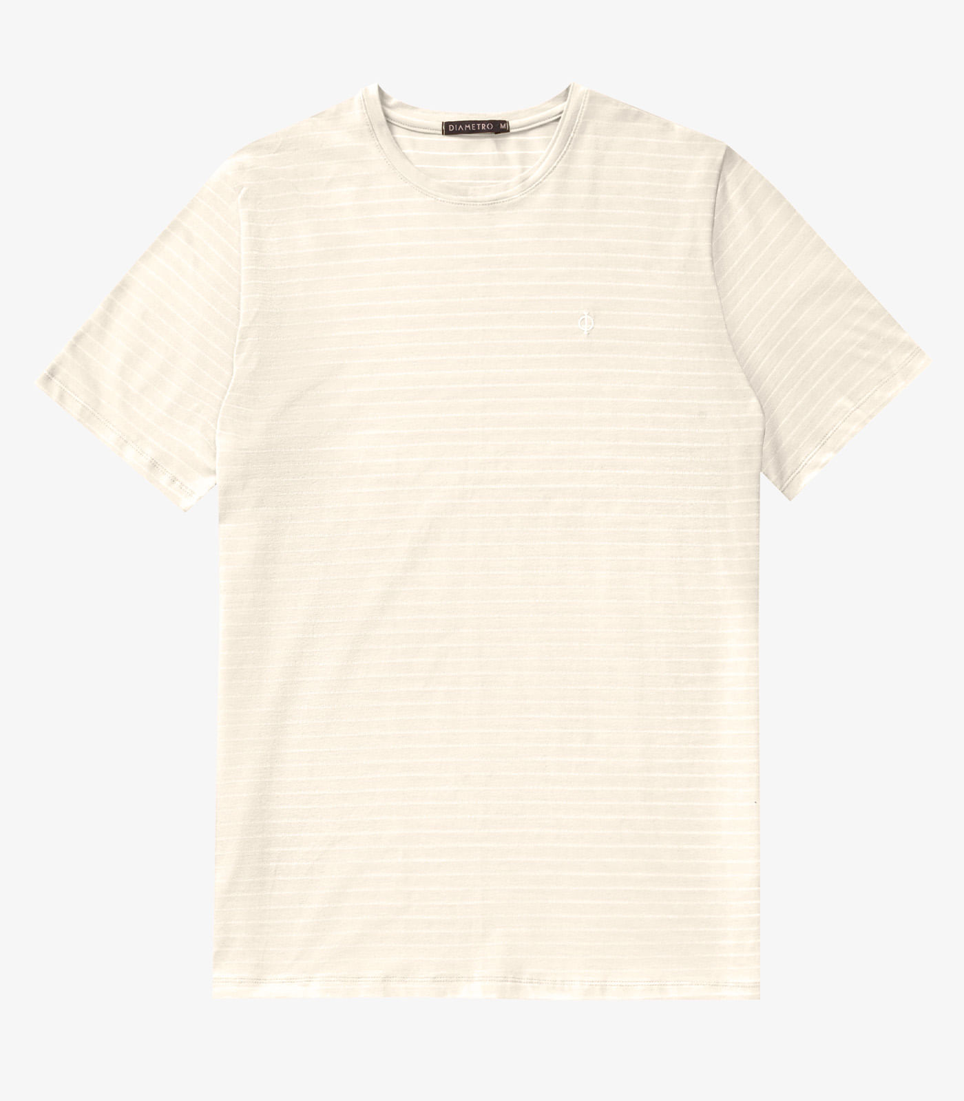 Camiseta Masculina Cotton Listrado Diametro Bege - Imagem 20