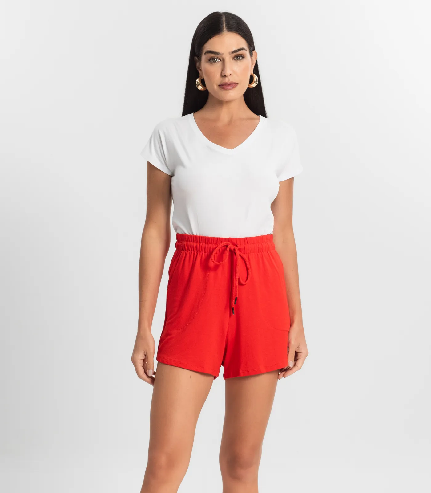 Shorts Feminino Rovitex Laranja