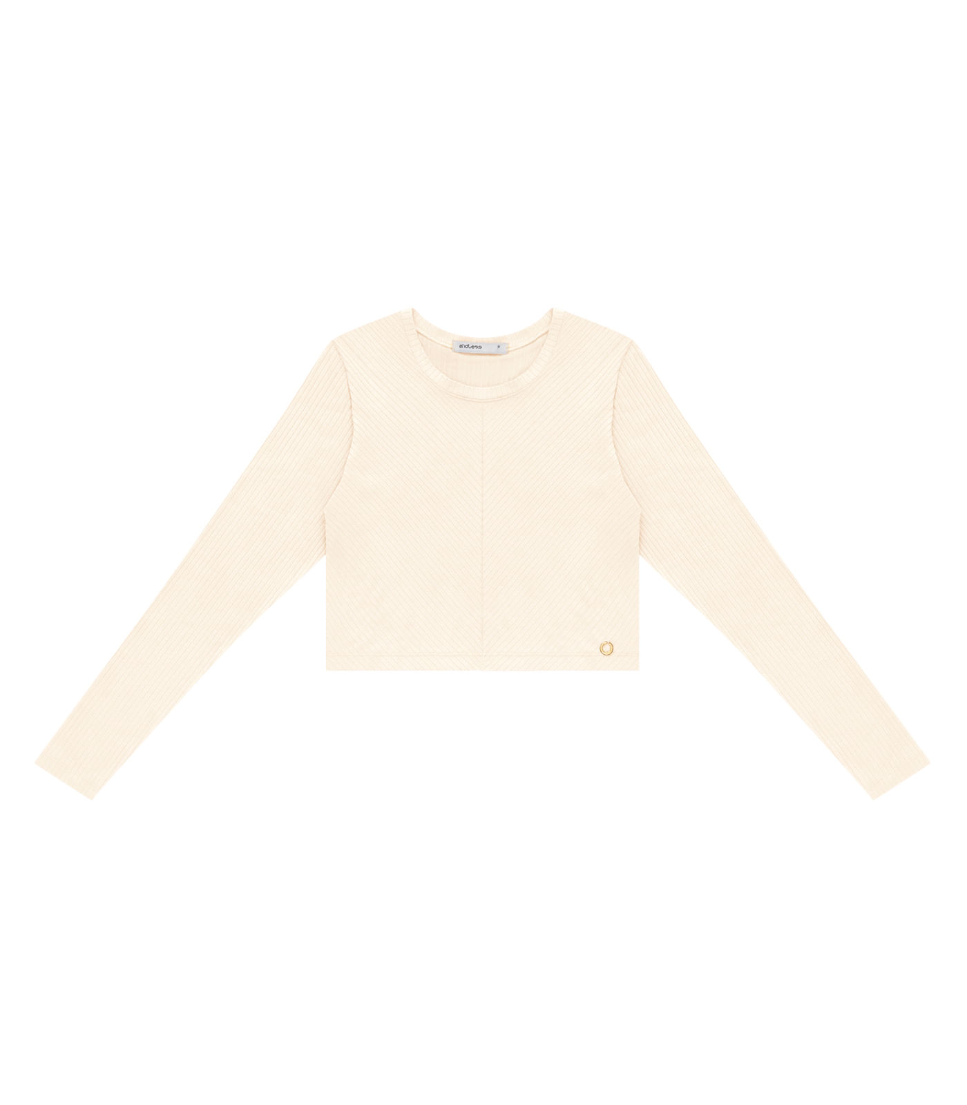 Blusa Feminina Manga Longa Endless Bege - Imagem 2