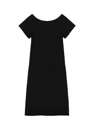 vestido de ribana canelada