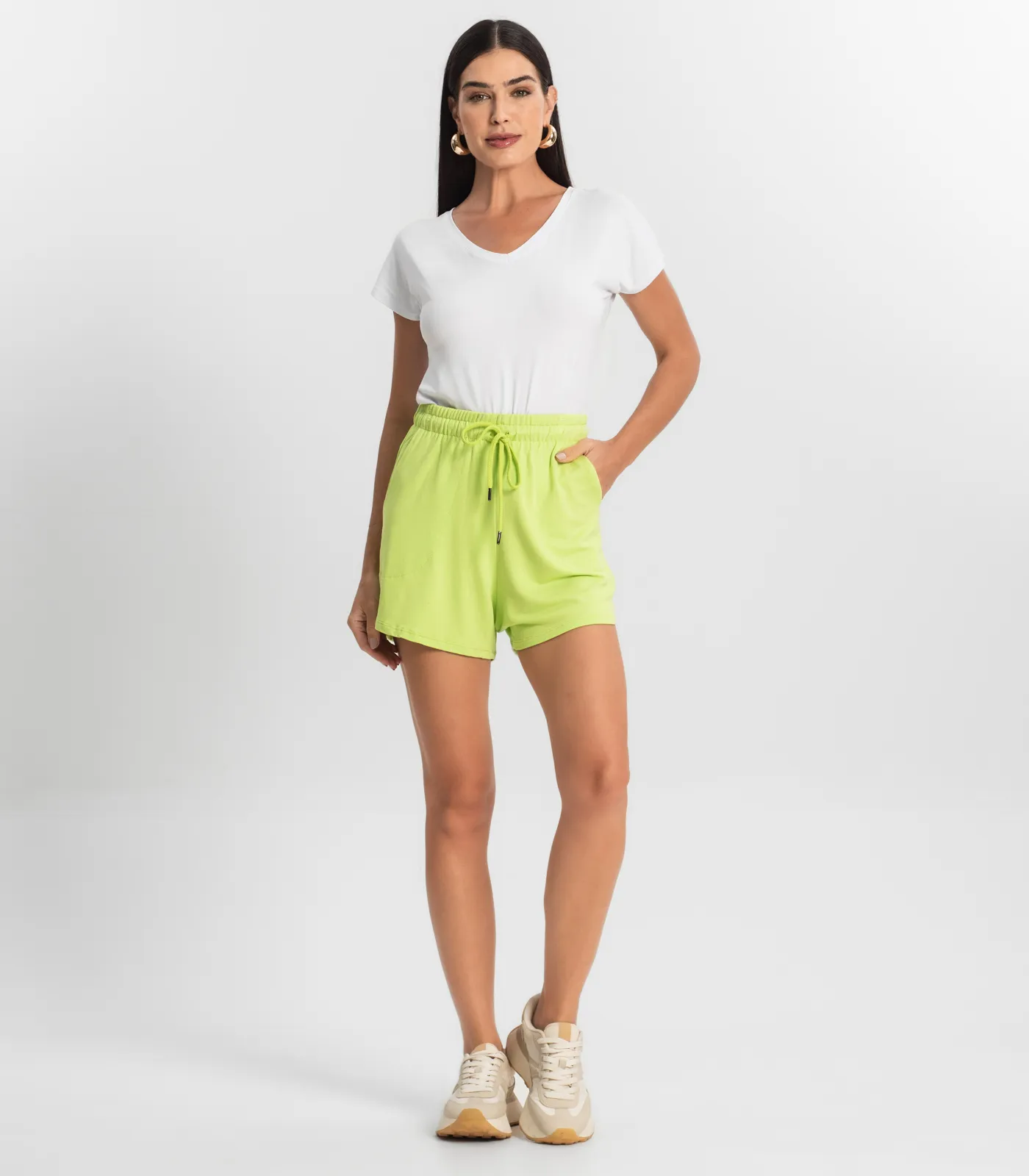 Shorts Feminino Rovitex Verde - Imagem 4