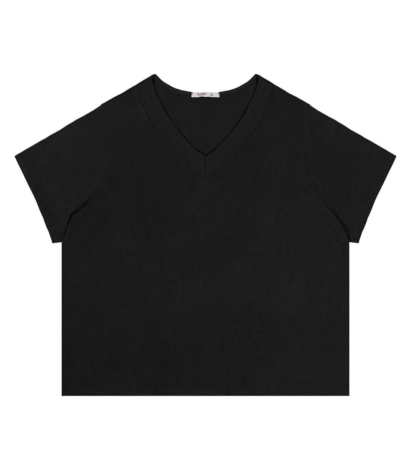 Blusa Feminina Plus Size Secret Glam Preto - Imagem 5