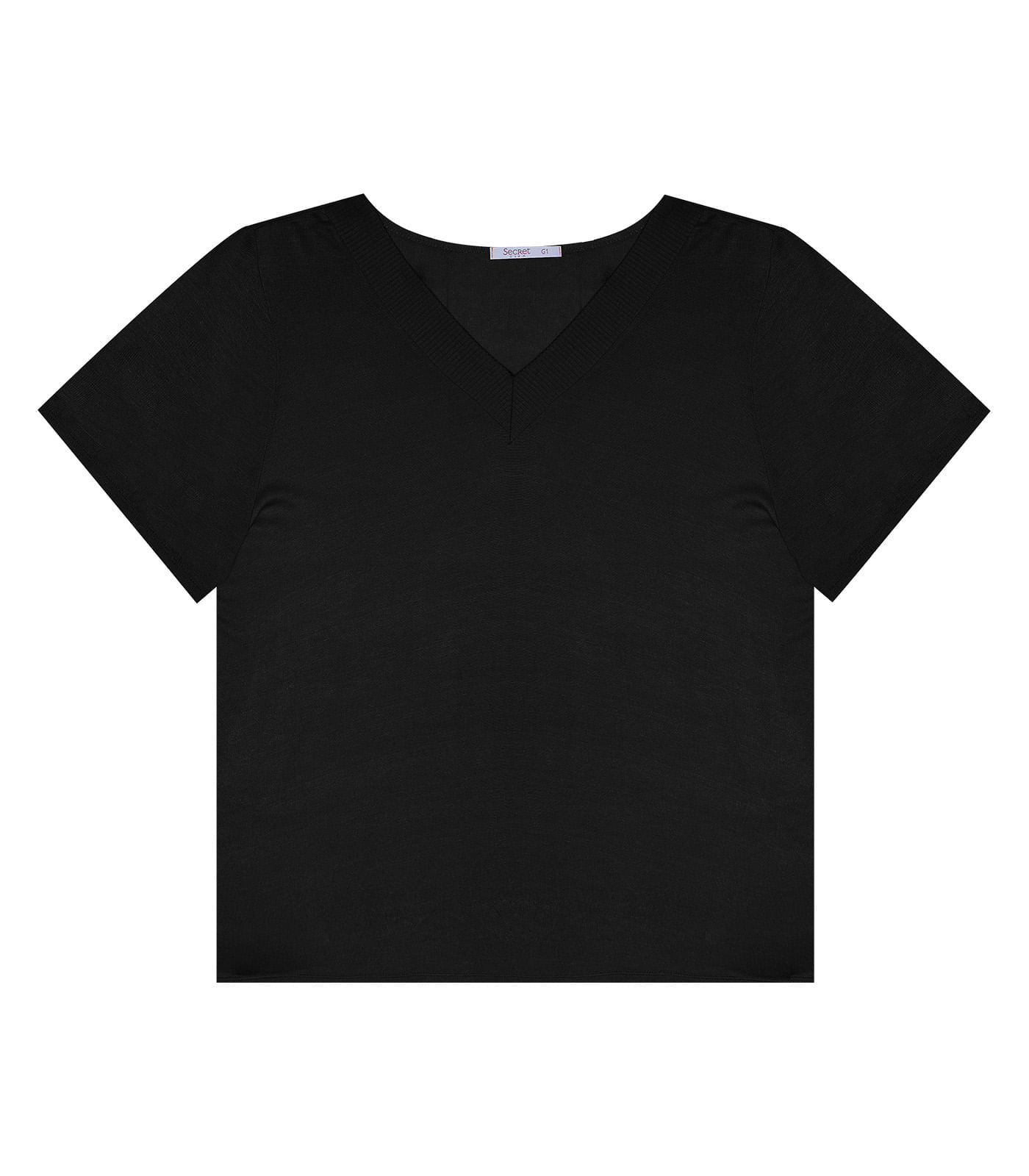 Blusa Feminina Plus Size Secret Glam Preto - Imagem 6