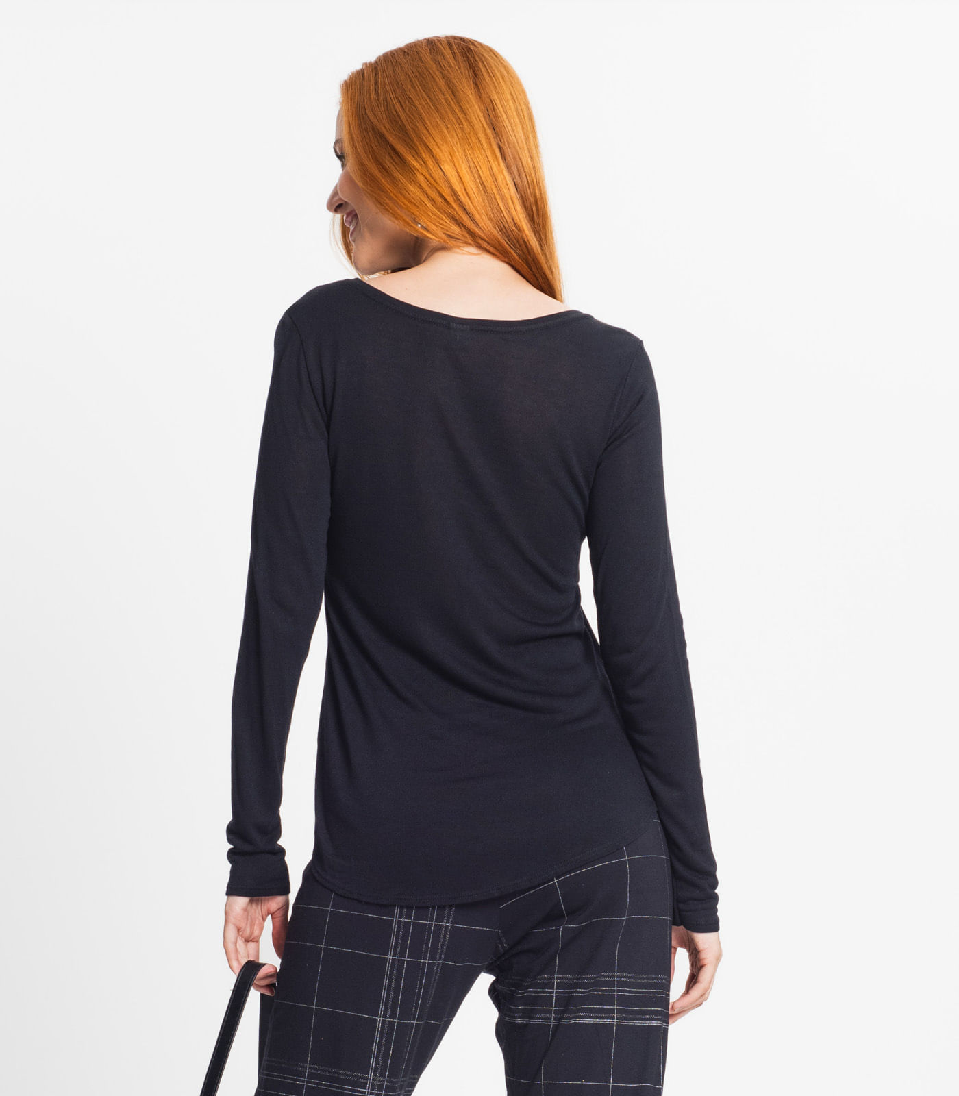 Blusa Feminina Manga Longa Rovitex Preto - Imagem 3
