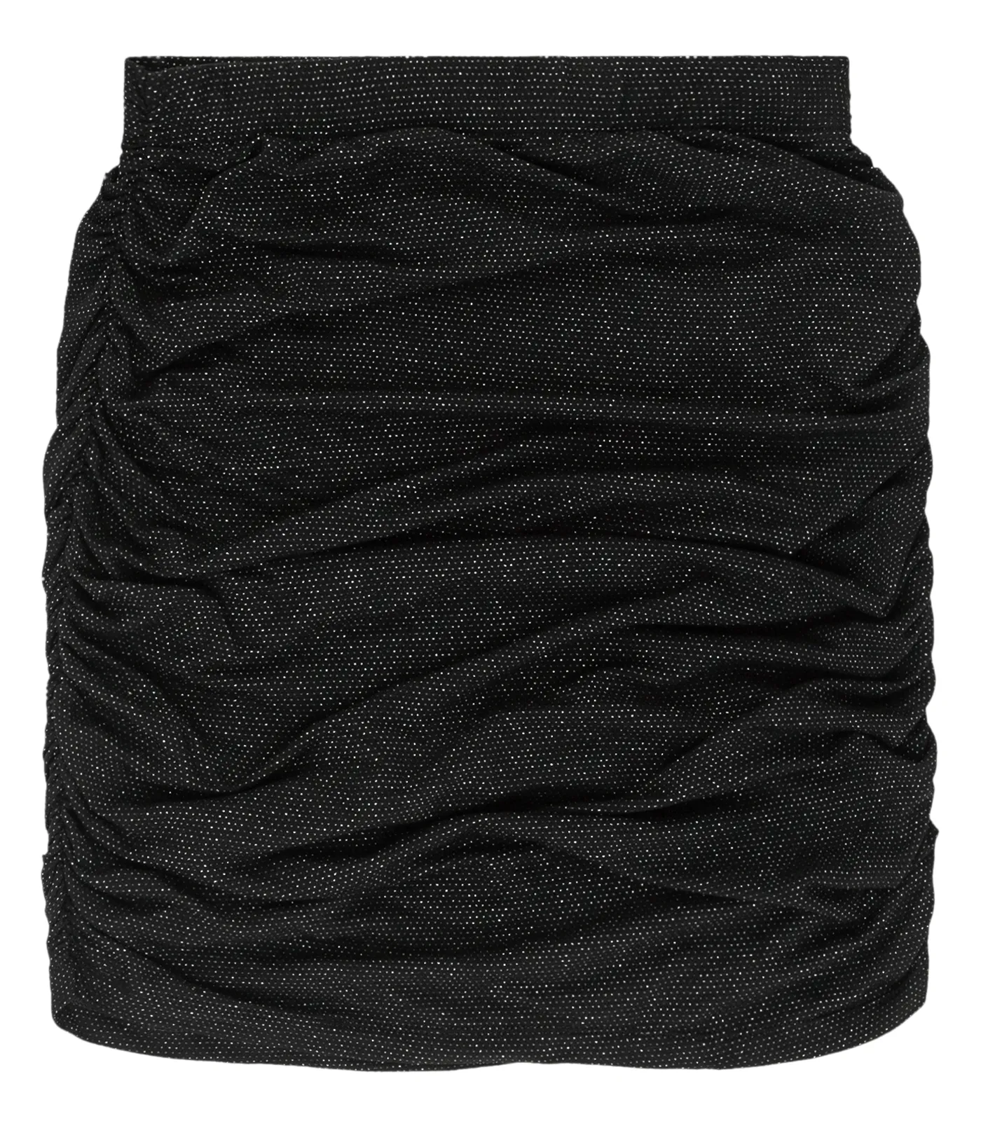 Saia Curta Com Franzidos Endless Preto - Imagem 5