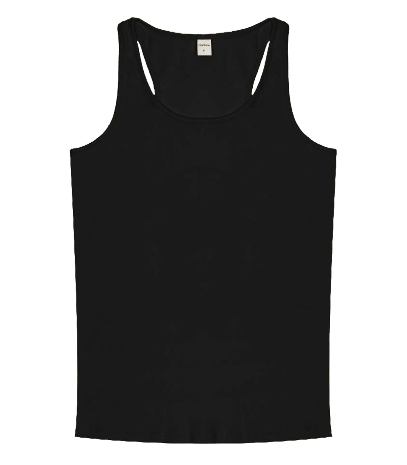 Regata Feminina Em Ribana Rovitex Preto - Imagem 6