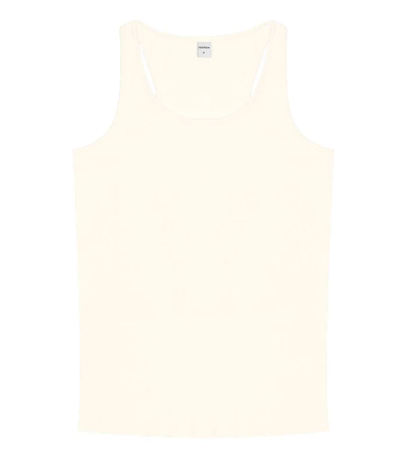 Regata Feminina Em Ribana Rovitex Bege - Imagem 5