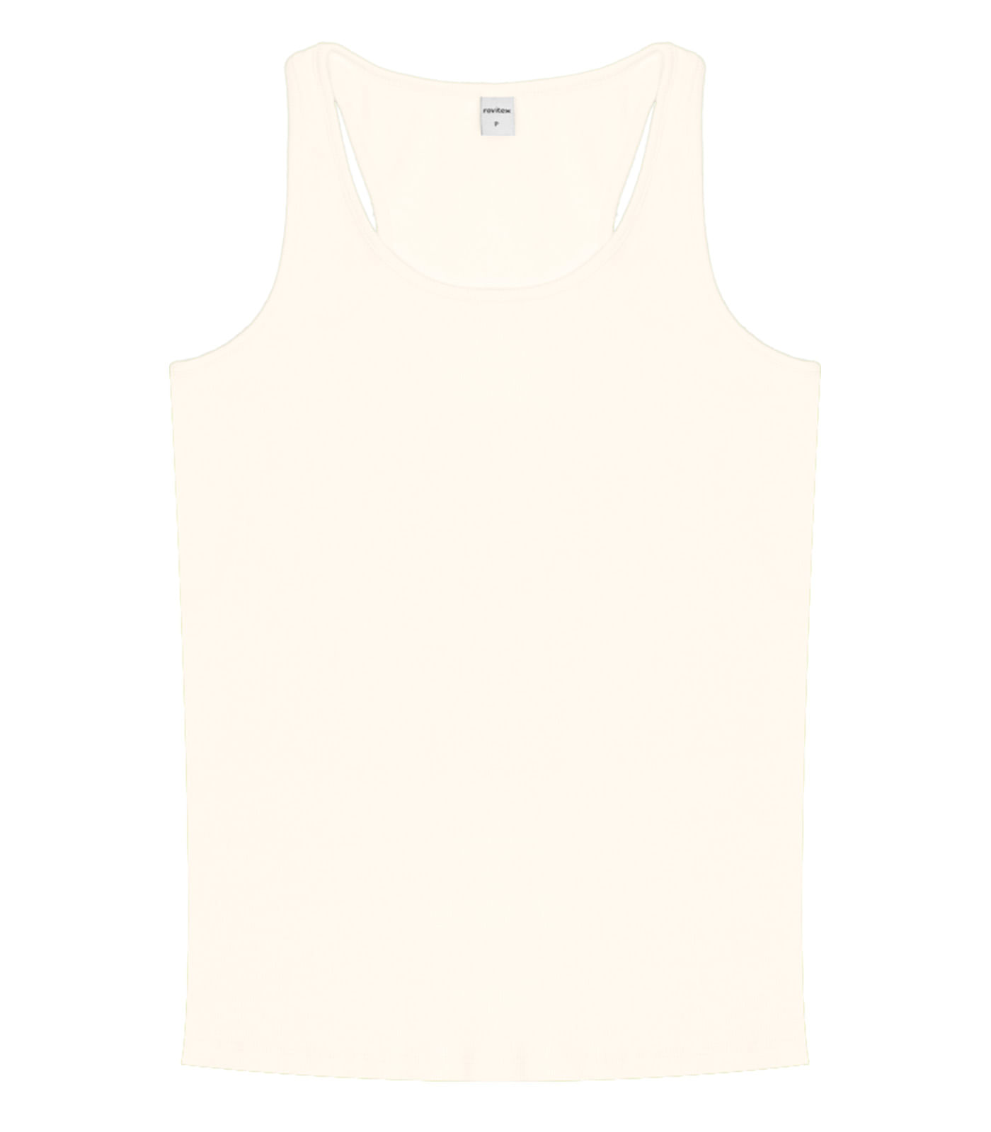 Regata Feminina Em Ribana Rovitex Bege - Imagem 7