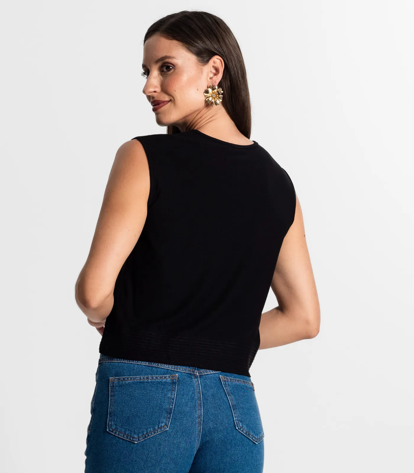 Regata Feminina Rovitex Preto - Imagem 3