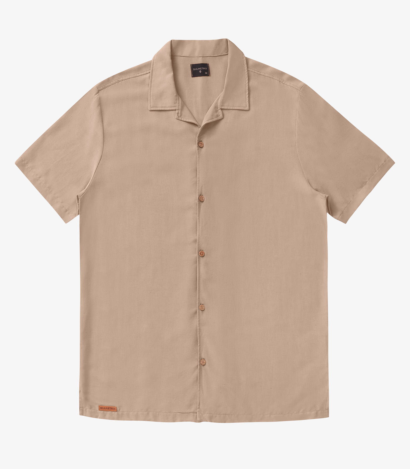 Camisa Masculina Viscolinho Diametro Marrom - Imagem 4