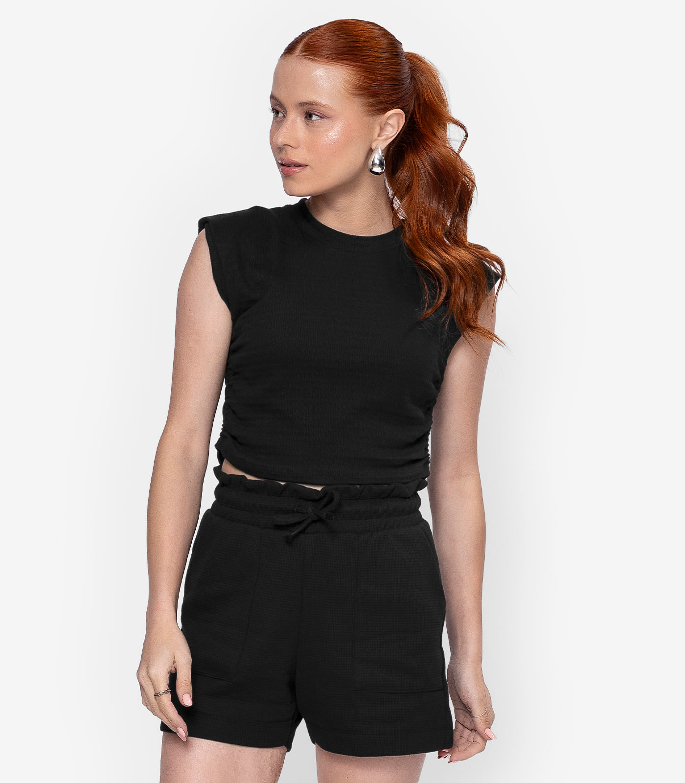 Shorts Clochard Feminino Minty Preto - Imagem 5