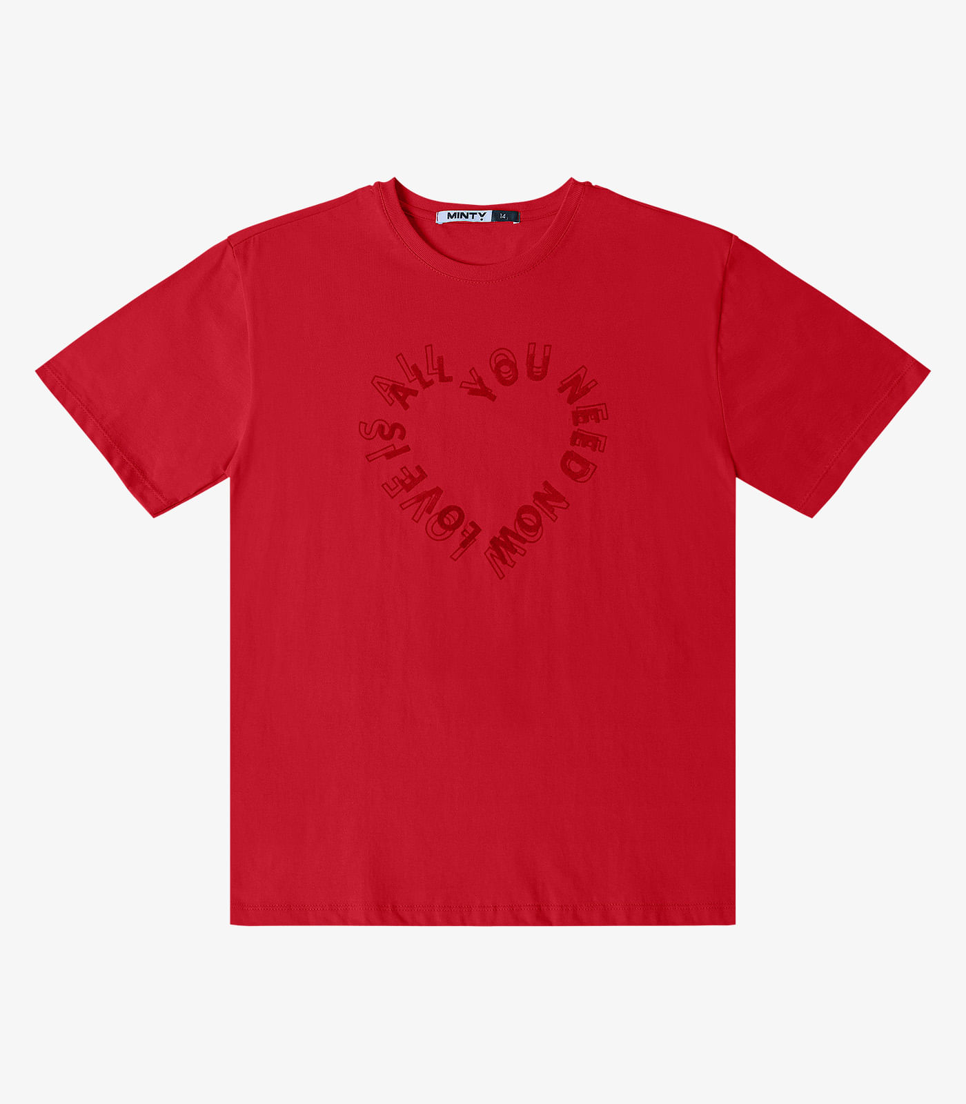T- Shirt Feminina Estampada Minty Vermelho - Imagem 2