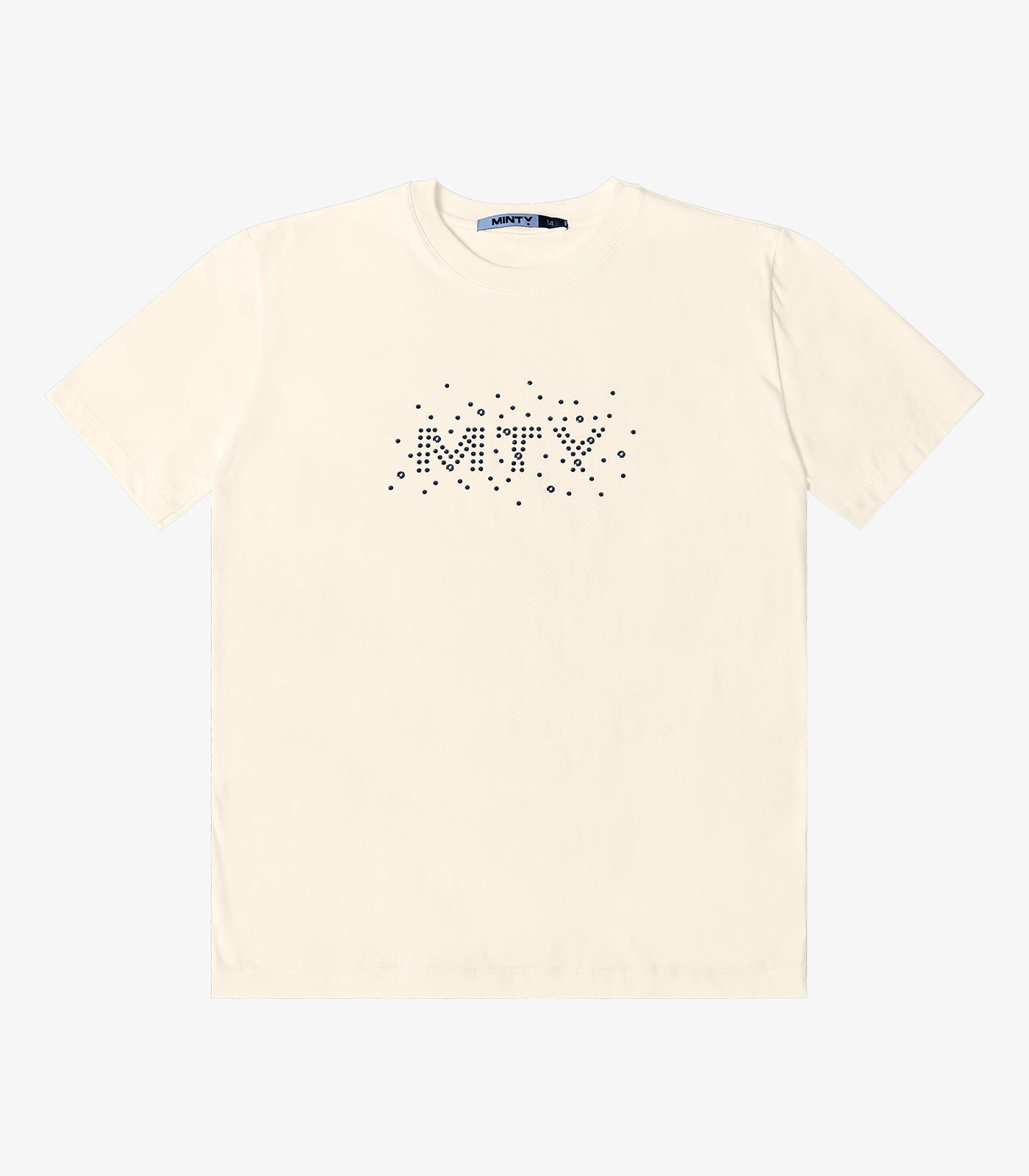 T- Shirt Meia Malha Feminina Minty Bege - Imagem 3