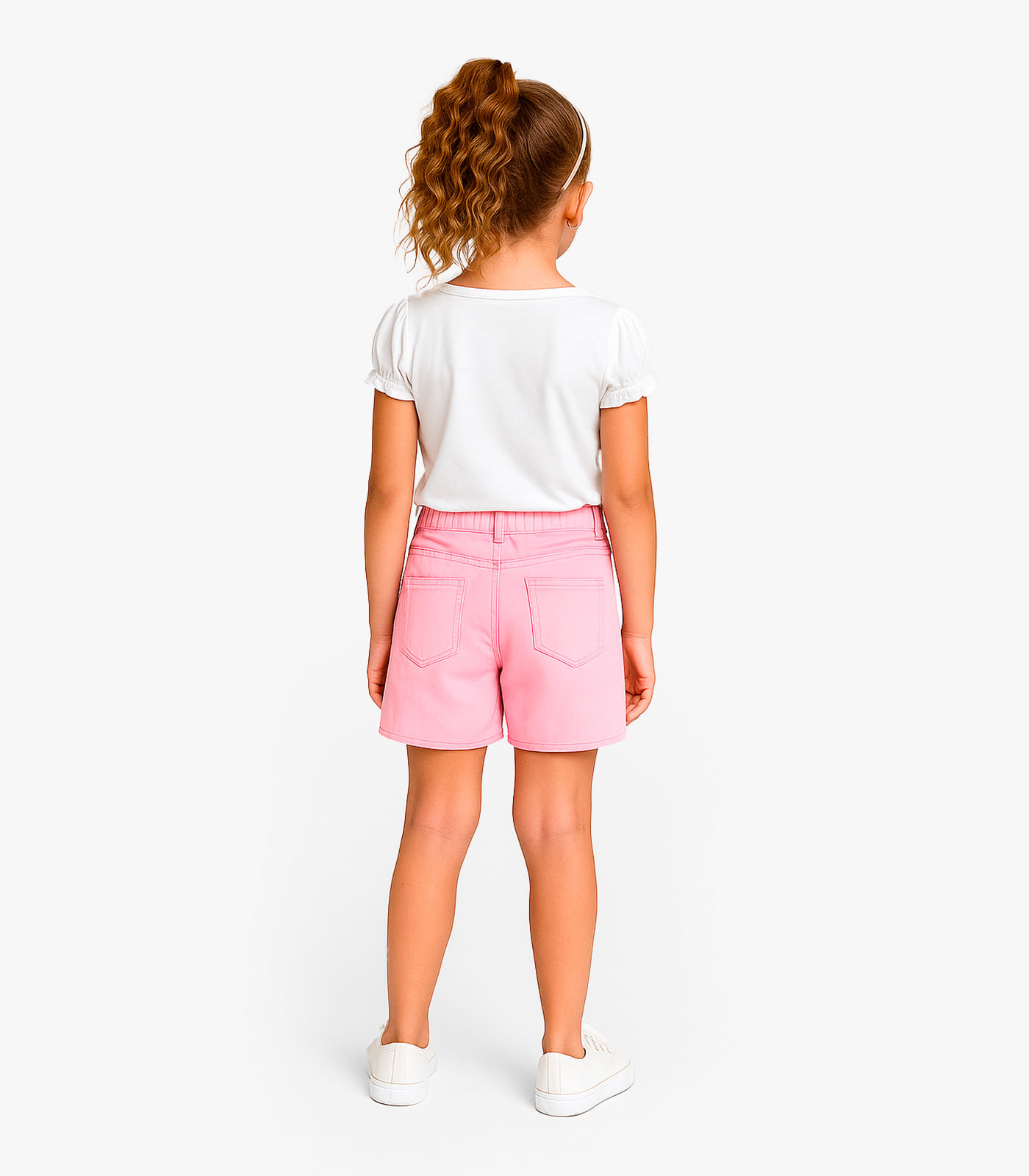 Conjunto Infantil Blusa Com Shorts Rovi Kids Branco - Imagem 2