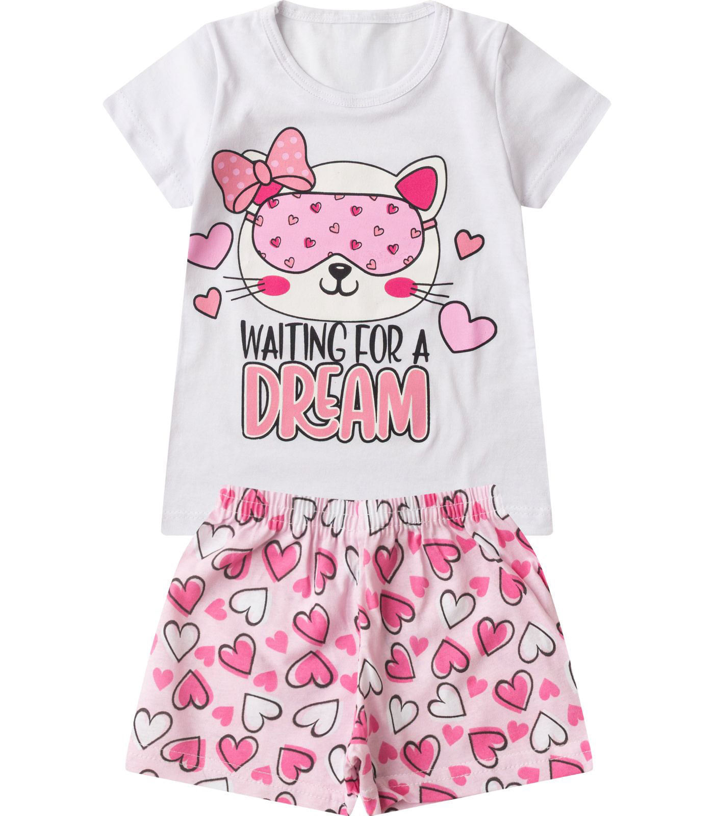 Pijama Infantil Menina Brilha no Escuro Select Branco - Imagem 2