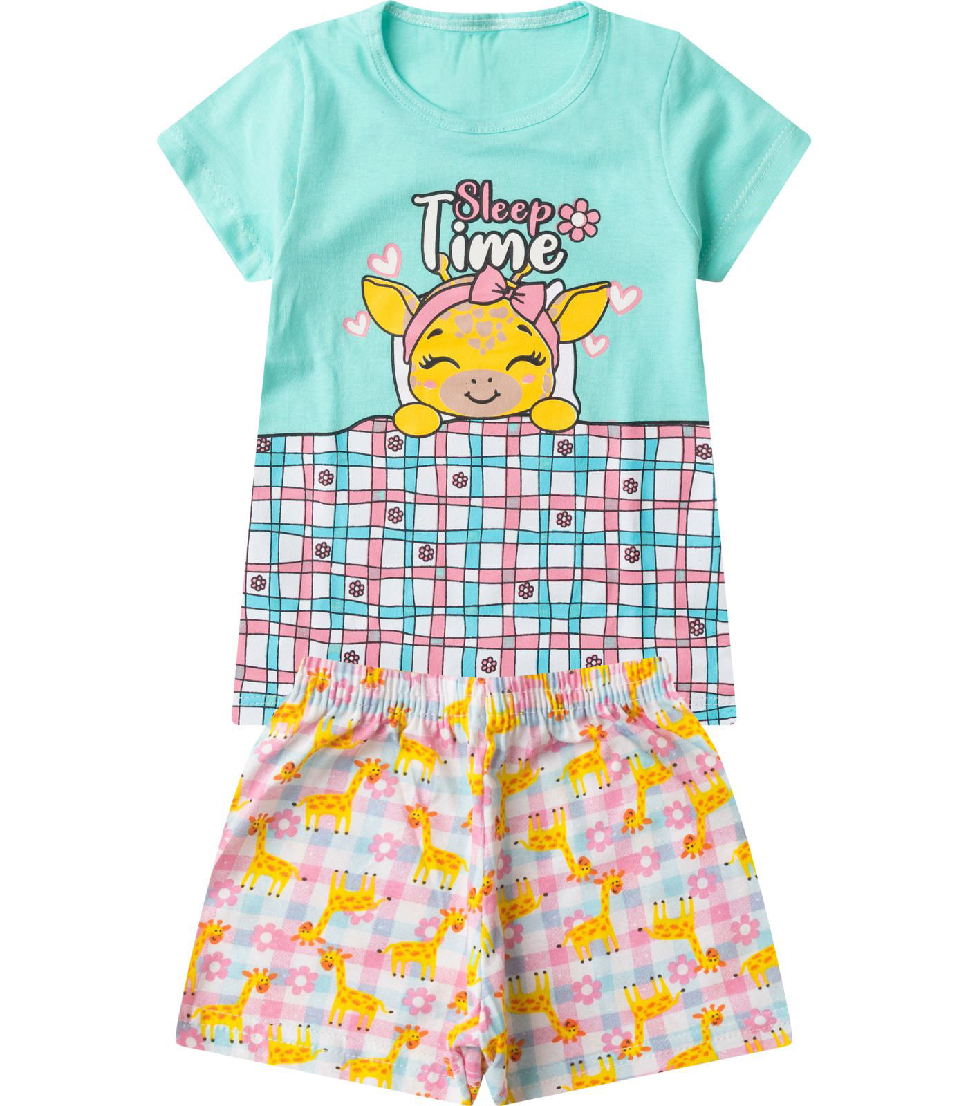 Pijama Infantil Menina Brilha no Escuro Select Azul - Imagem 3