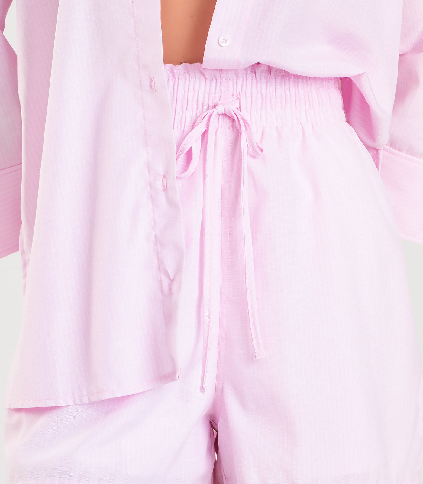 Shorts Feminino Listrado Dianna Rosa - Imagem 2