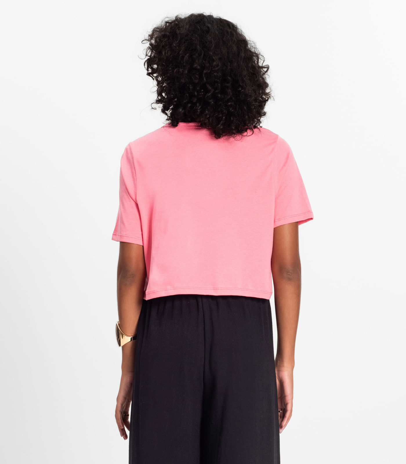 Blusa Cropped Lisa Select Rosa - Imagem 11