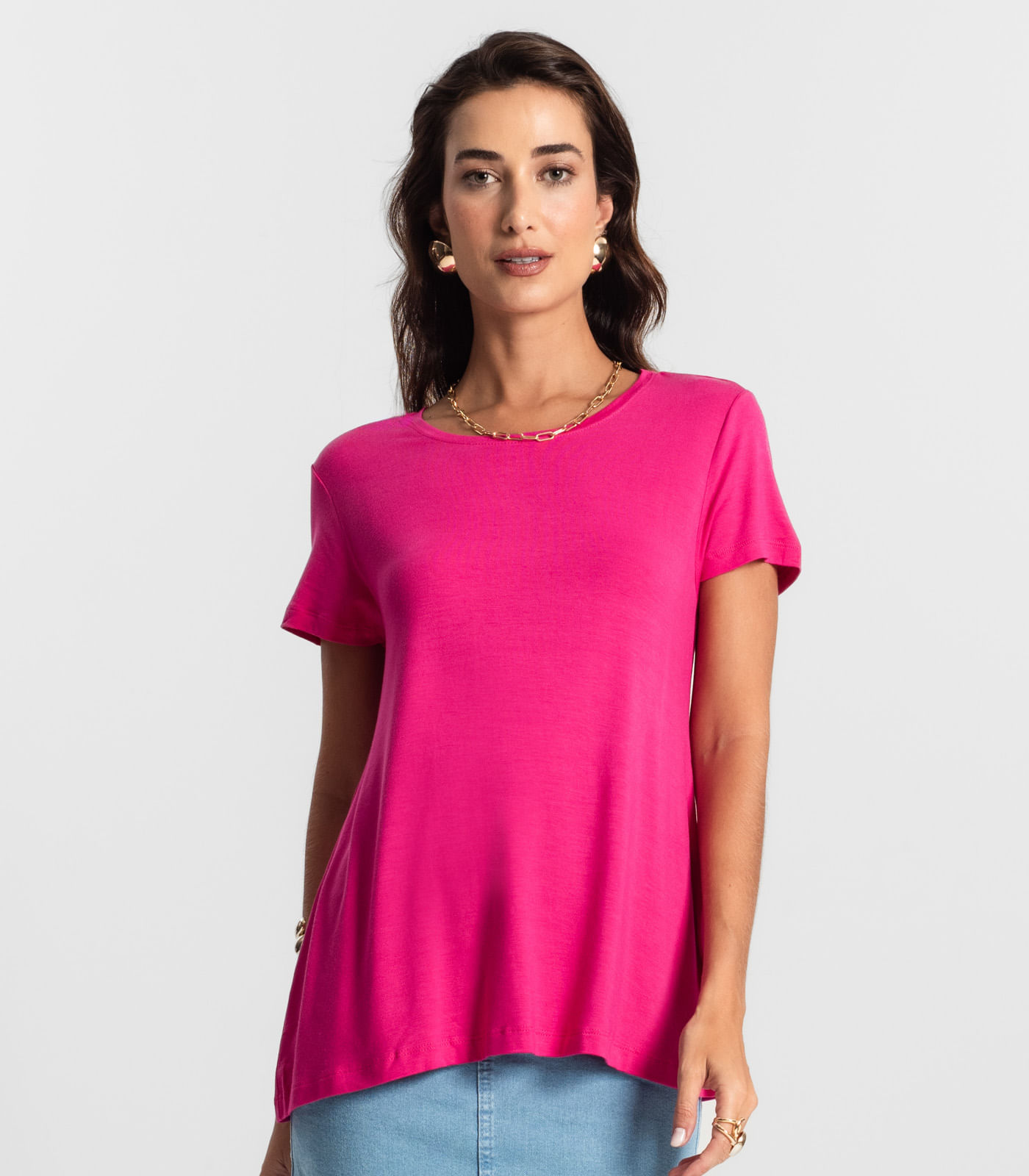 Blusa Feminina manga Curta KO Rosa - Imagem 10