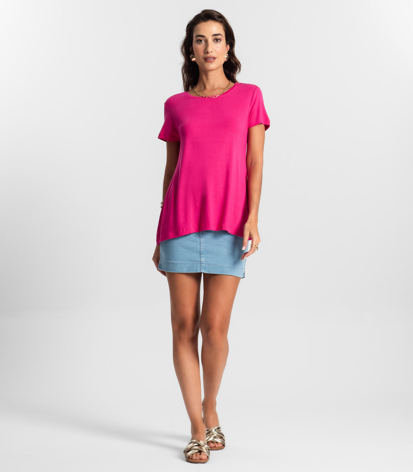 Blusa Feminina manga Curta KO Rosa - Imagem 12