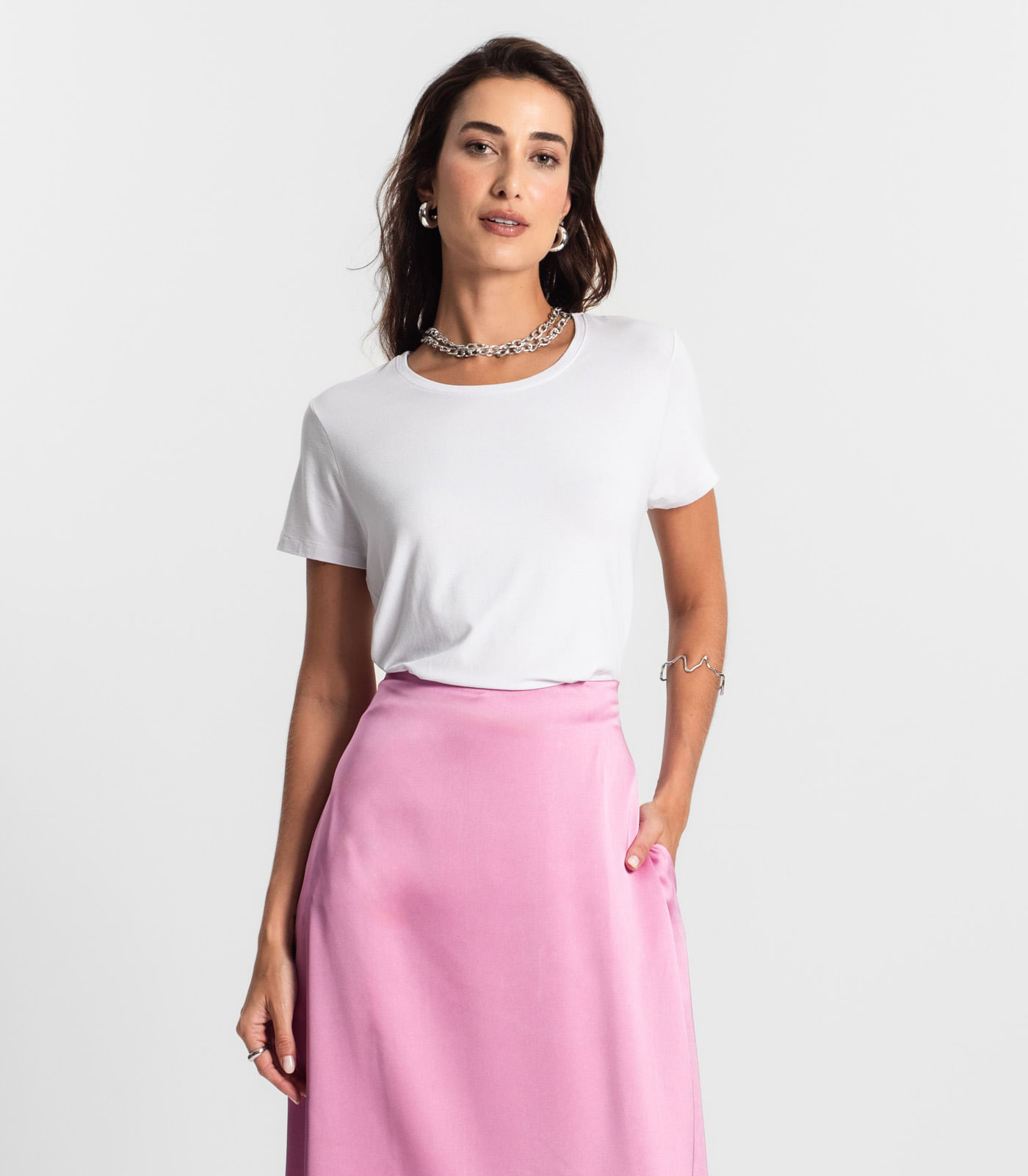 Blusa Feminina manga Curta KO Branco - Imagem 9